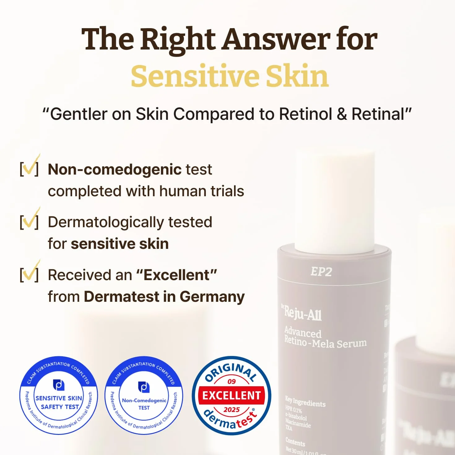 Dr.Reju-All Mela Serum Hpr Zaawansowane Retinol Serum Do Twarzy, Przeciw Starzeniu, Minimalizator Porów, Najnowsza Generacja Koreańska Pielęgnacja Skóry Z 10% I 4% Txa, 30 Ml