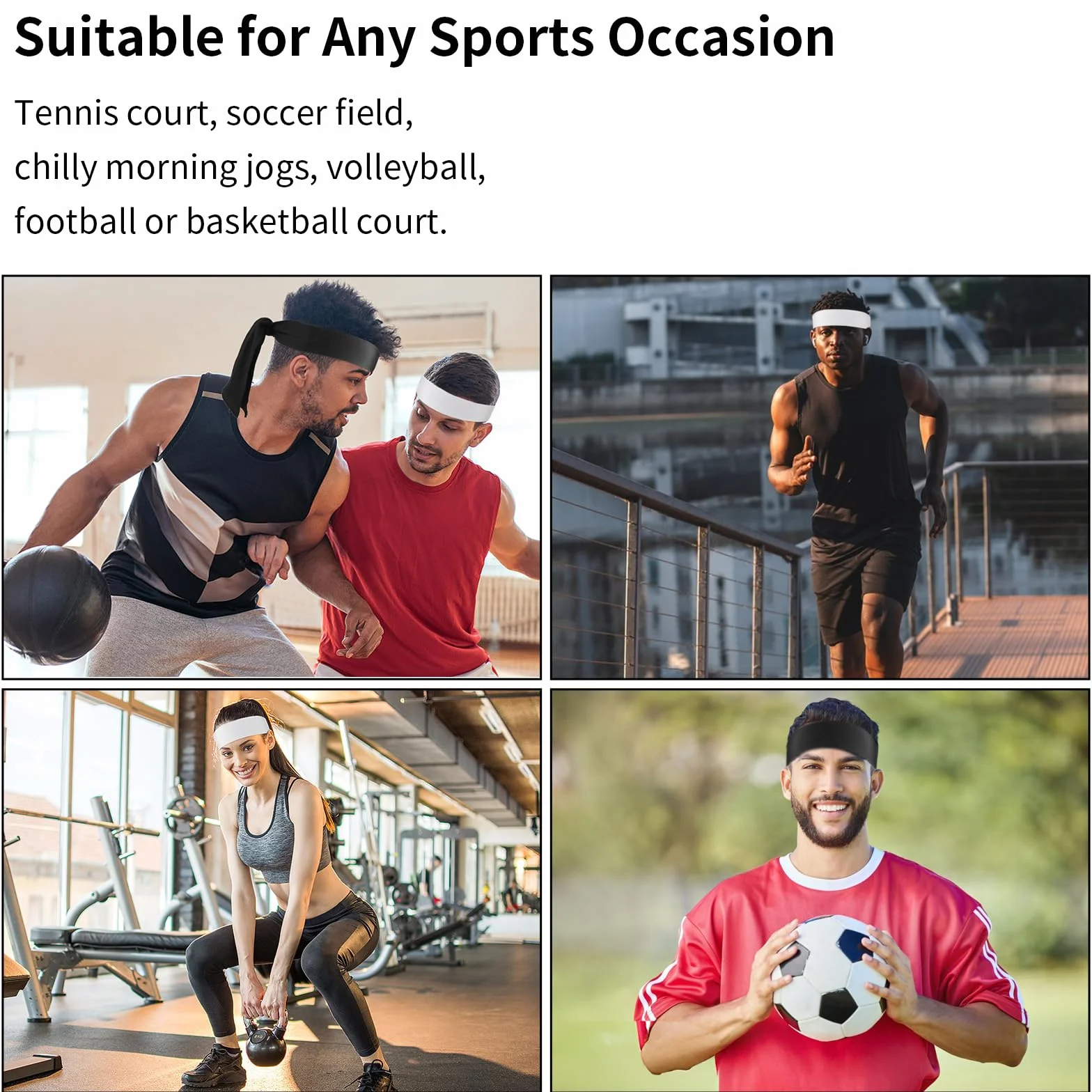 Mabor 3 szt. regulowana opaska, sportowa opaska przeciwpotna, karate, wiązanie, odprowadzająca, trening, biegania, tenisa, lekkoatletyki, dla