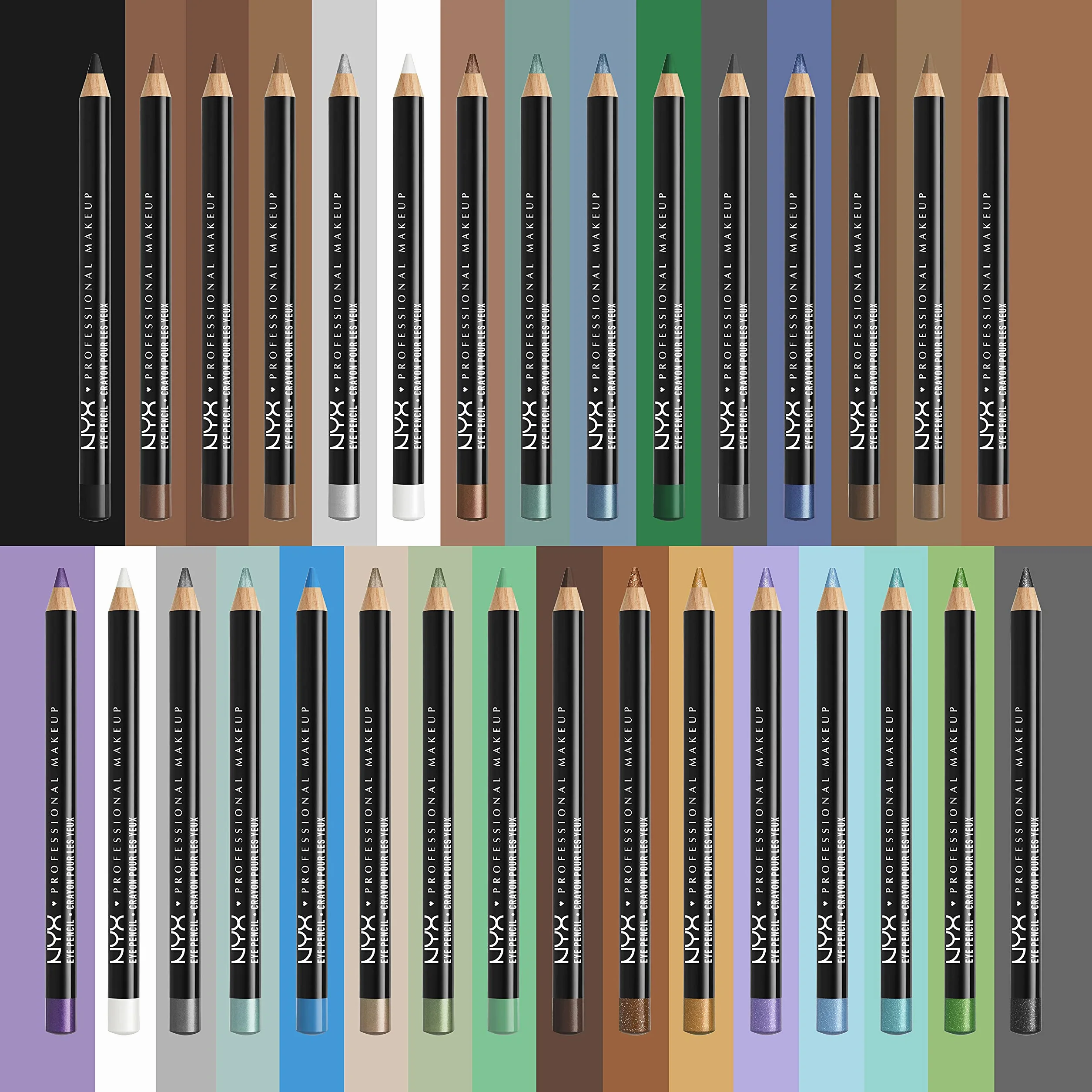 NYX Cosmetics Slim Eye Pencil - węgiel drzewny