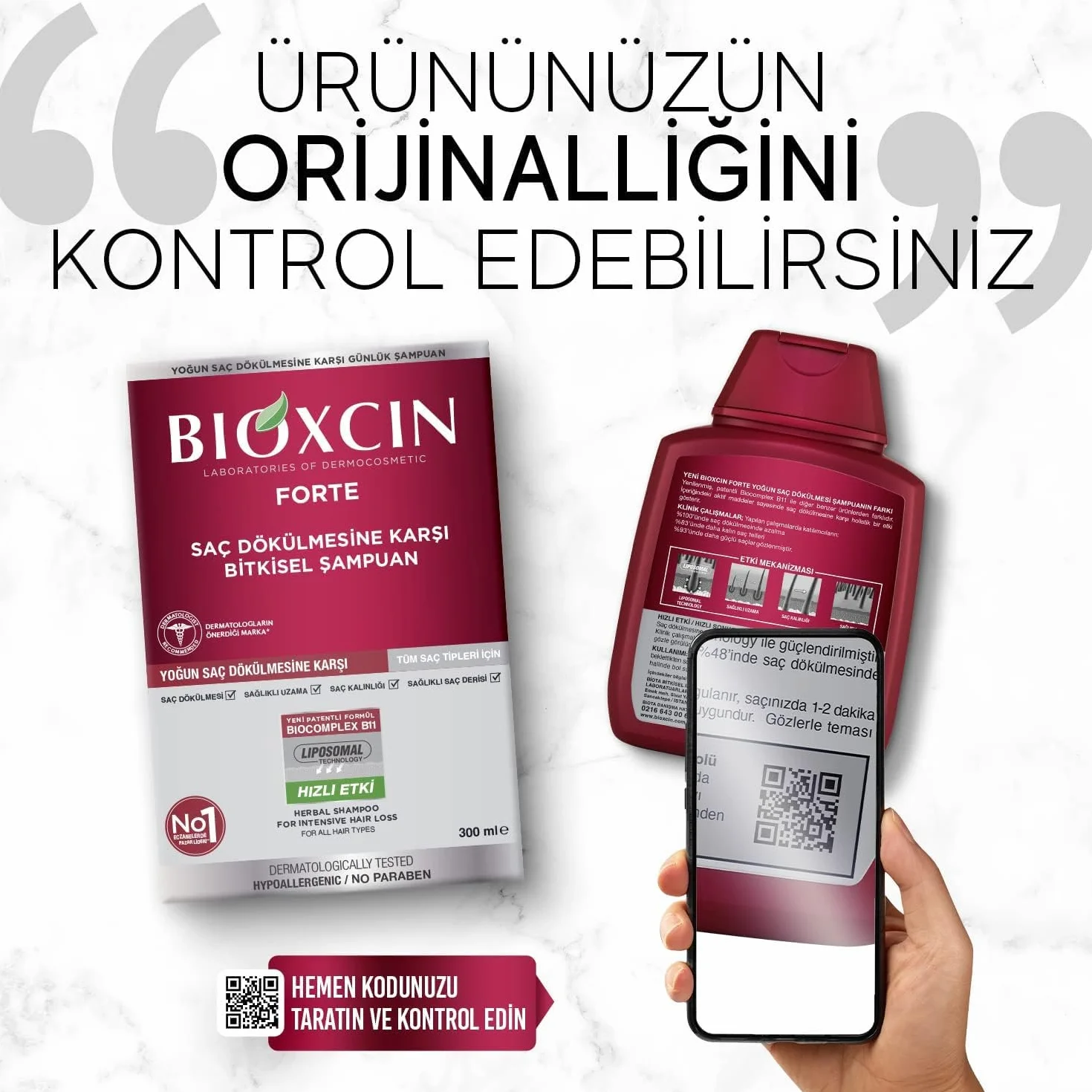 BIOXCIN FORTE szampon przeciw intensywnemu wypadaniu włosów – skuteczny i szybki – z Bio Complex B11 – testowany klinicznie – mocniejszy, grubszy wzrost włosów