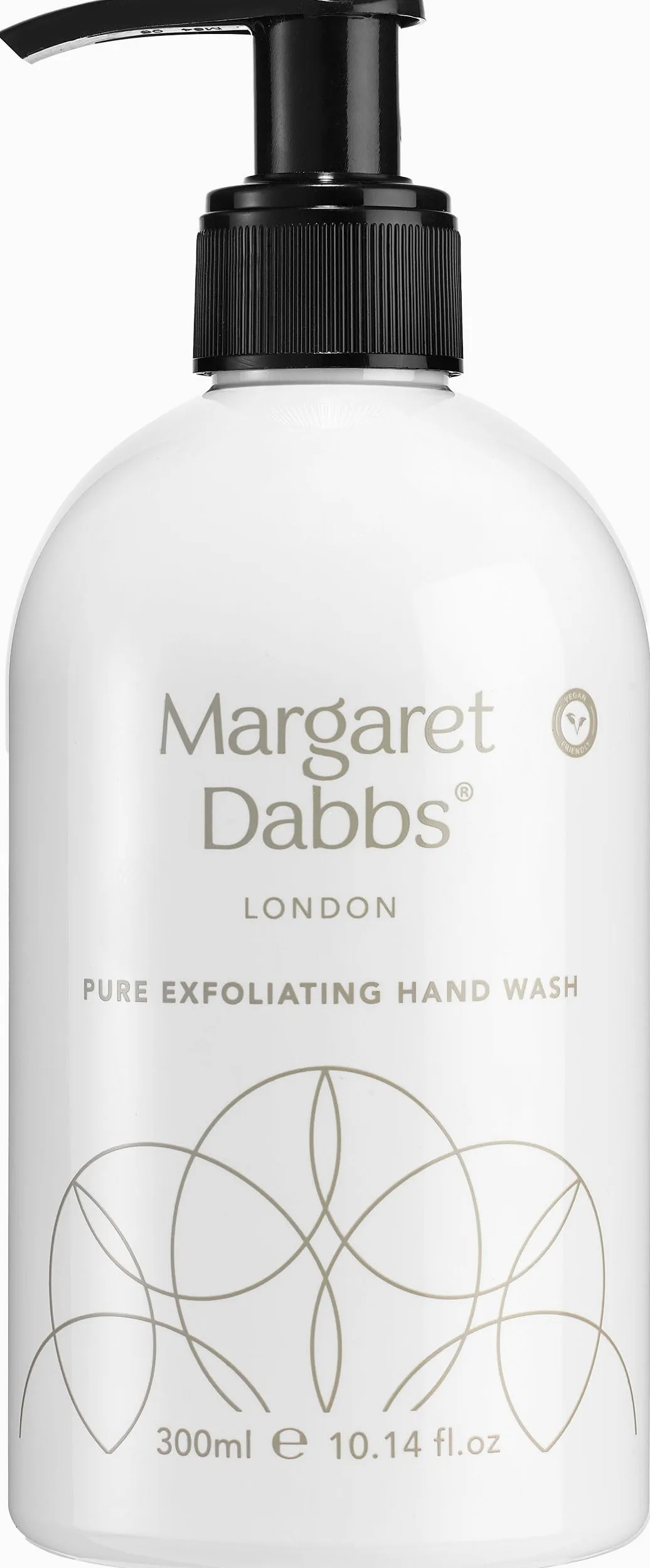 Margaret Dabbs Pure Exfoliating Hand Wash, Natural, 300ml | Gentle Exfoliating Hand Cleanser with Natural Ingredients, Nourishing, Hydrating and Purifying for Soft Smooth Skin