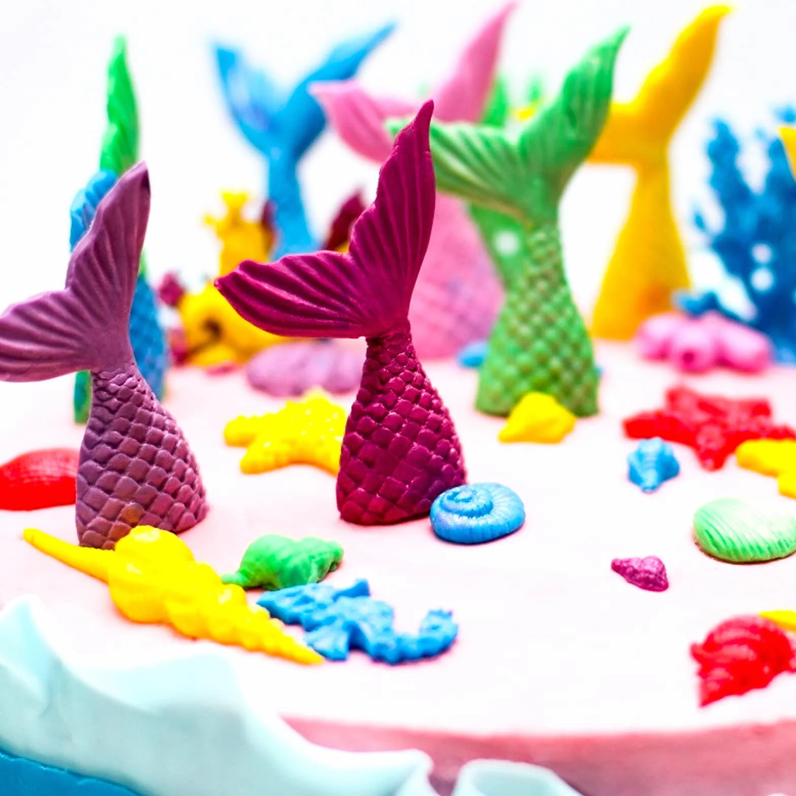 I46F silikonowe formy 3D, forma do pieczenia ogona syrenki, fondant, DIY, rozgwiazda, konik morski, muszla, silikonowa forma do ciasta, czekolady, mydła, tortów, I46F