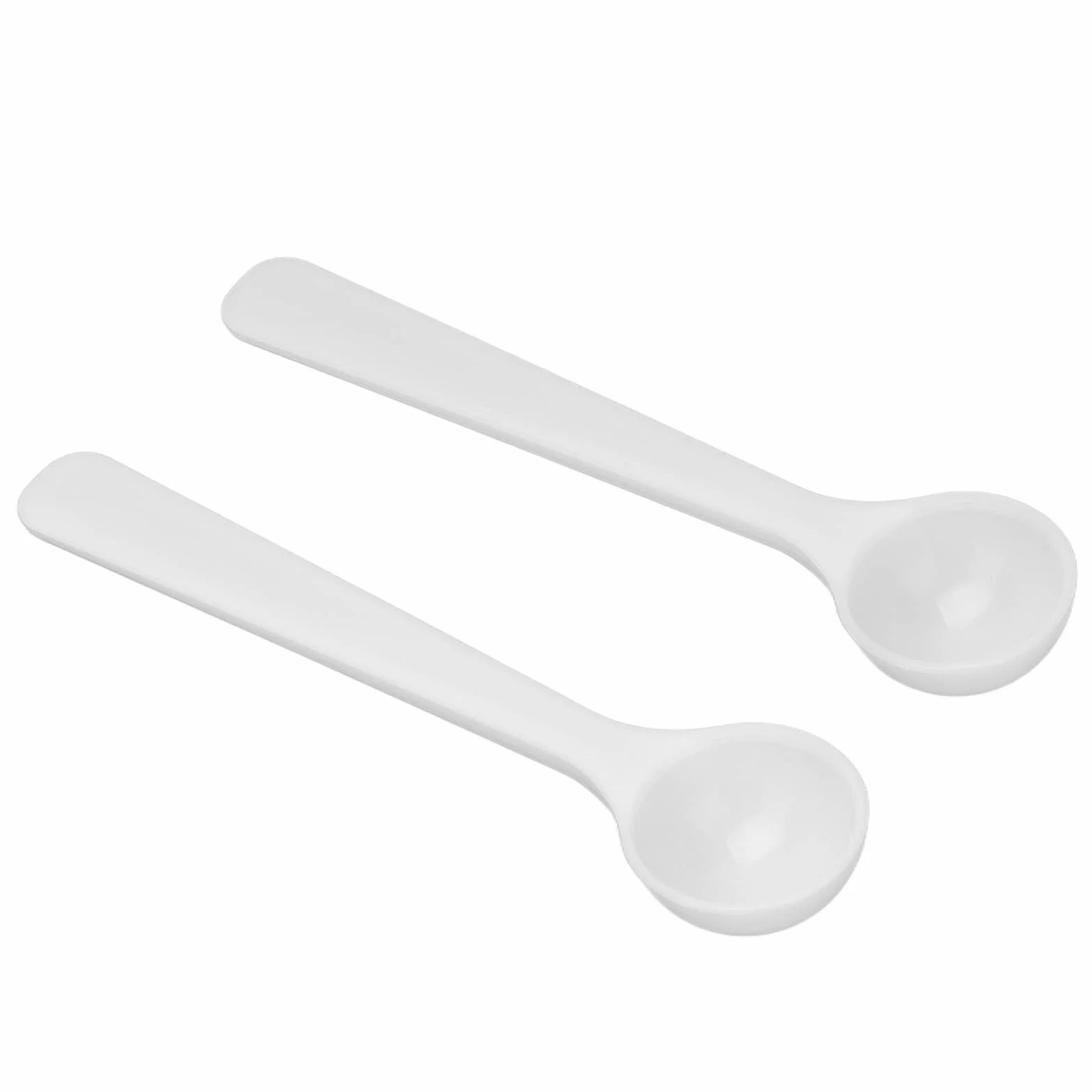 Łyżki Pomiarowe,100 Szt. Plastikowa Łyżka do Nawozu 2 ml/1G Odporność Na Wysoką Temperaturę Łyżka Pomiarowa Mikro Miarki Mini Miarki do Ogrodnictwa Nawożenie Kuchnia Gotowanie Pieczenie