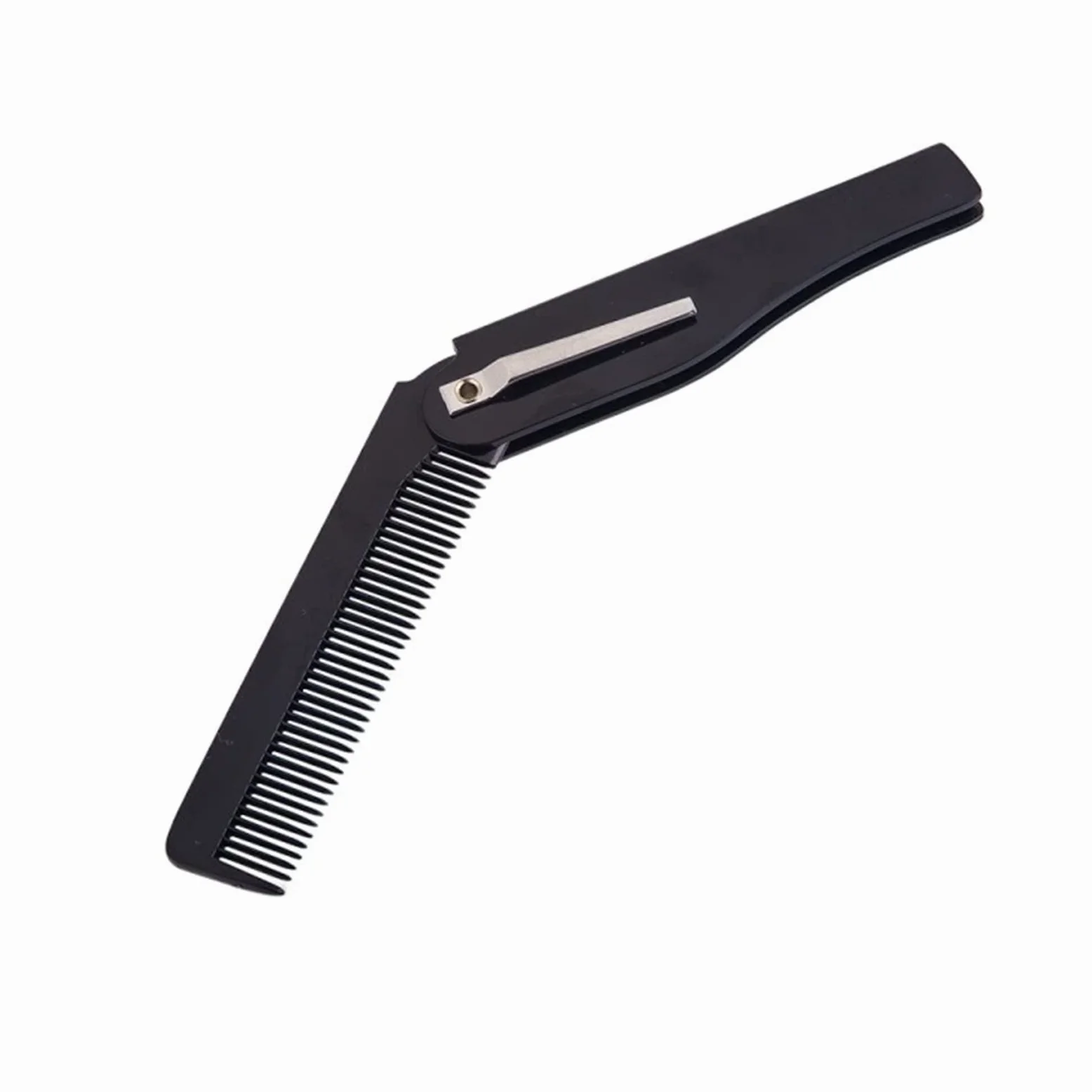DieffematicSZ Grzebień Folding Comb Small And Portable Plastic Comb (Color : 1pce-black)