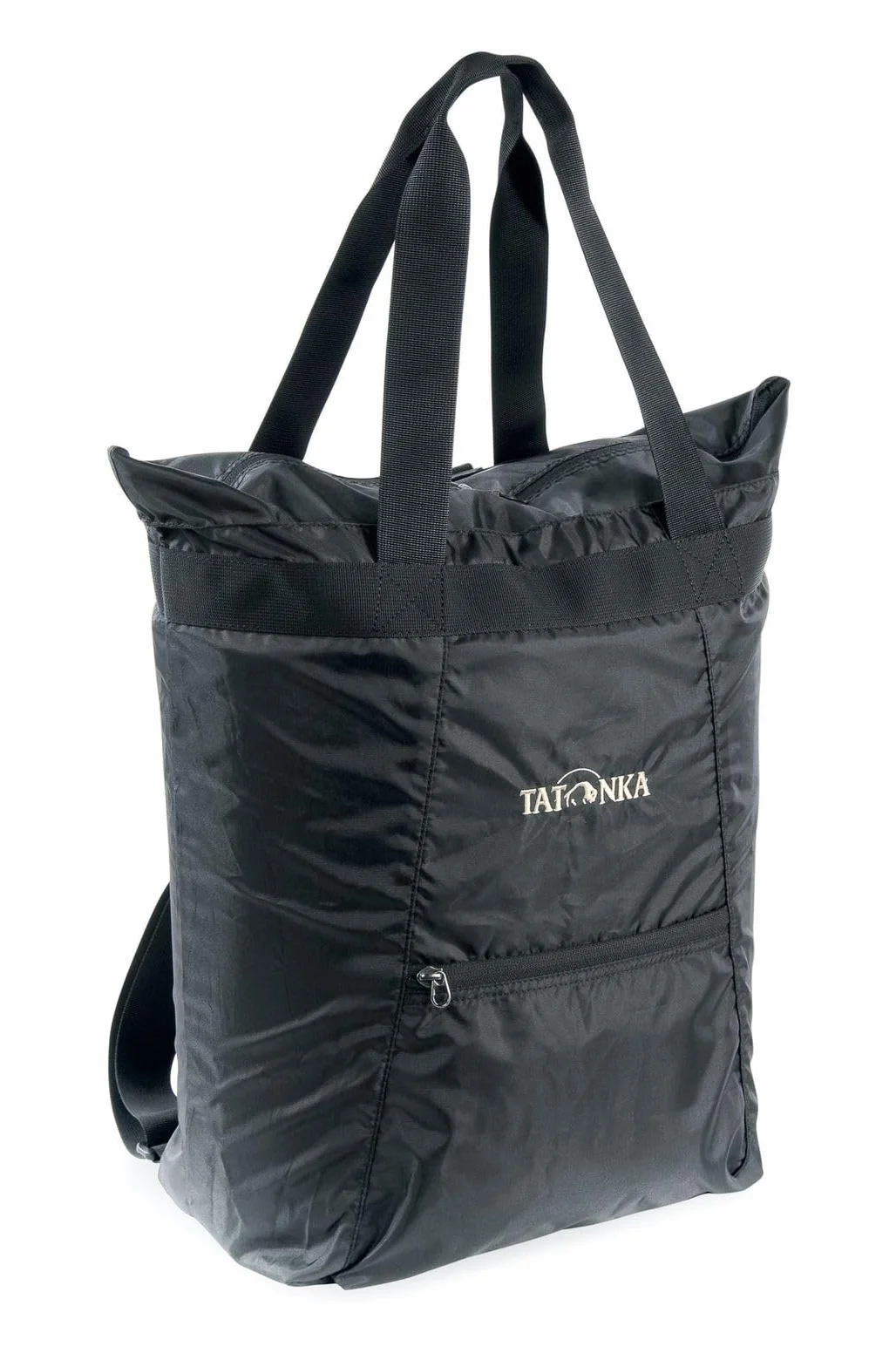 Tatonka Plecak Market Bag 22 l – lekka torba na zakupy z chowanymi szelkami i zamkiem błyskawicznym – może być używana jako torba lub plecak – 22 litry (czarna)
