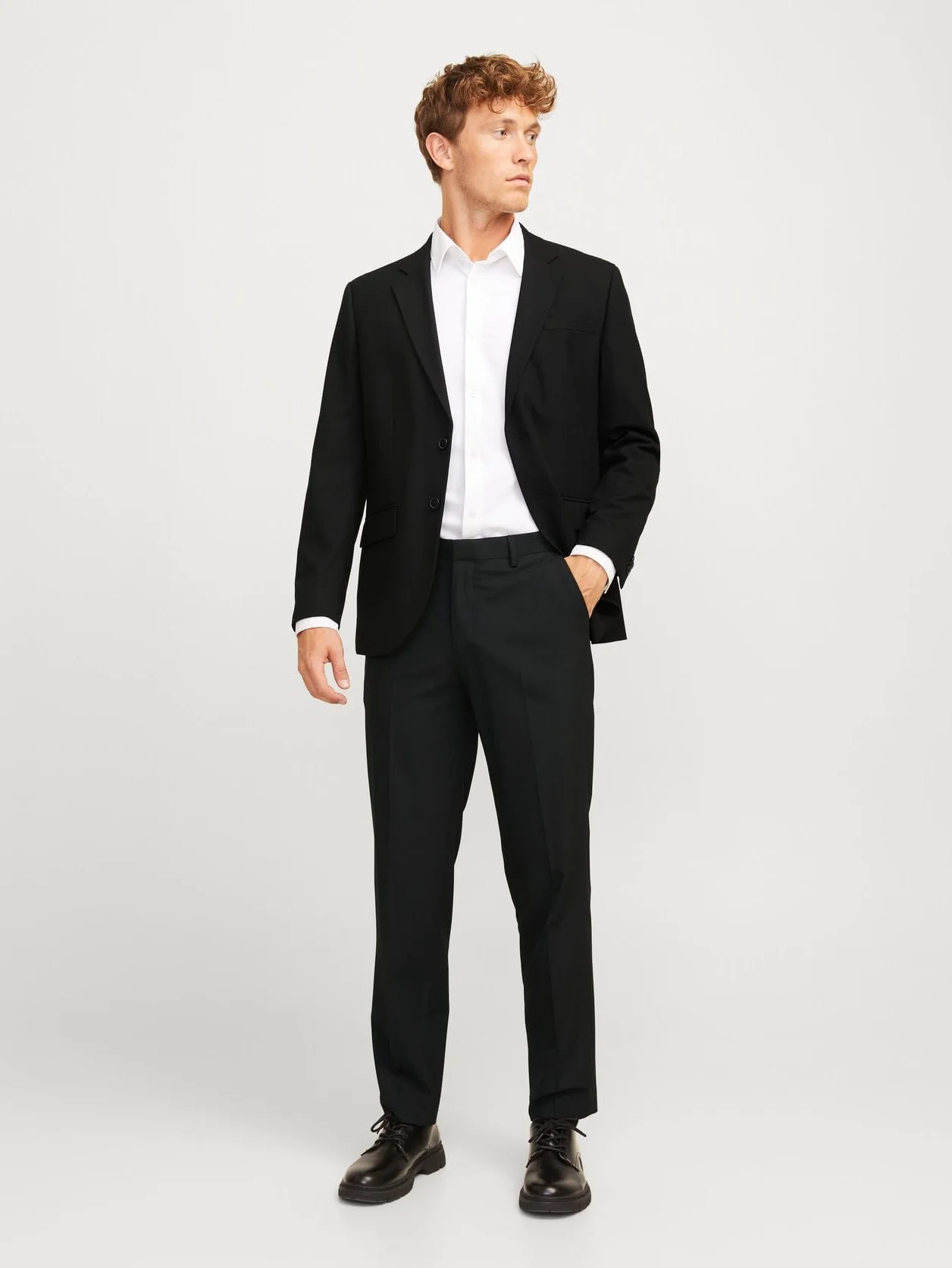 Jack & Jones JPRBUSHWICK Mathew Regular Suit, Czarny onyks/Fit:regular Fit, 56