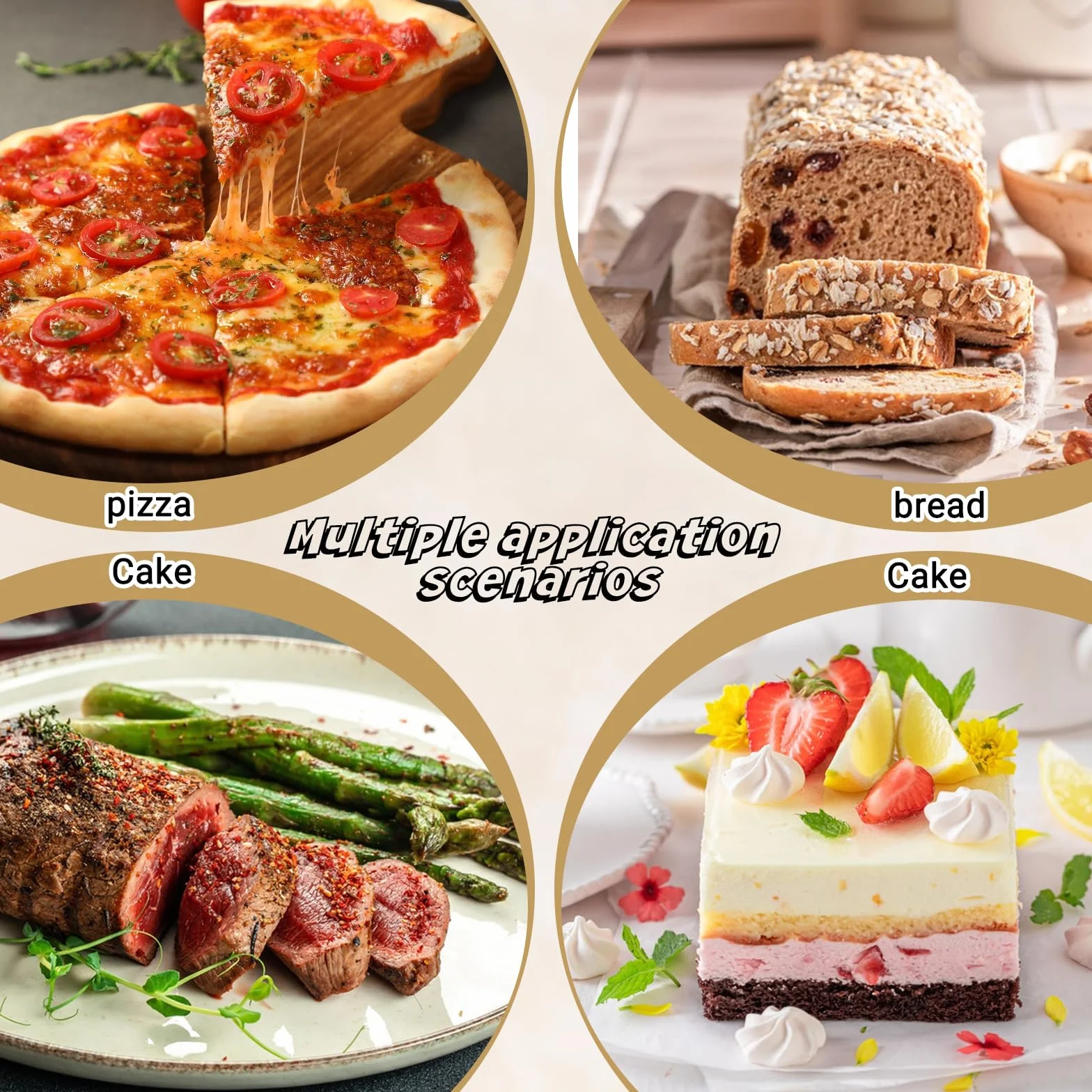 JJUNW 2-częściowy zestaw łopatek do ciasta ze stali szlachetnej, łopatka do ciasta z zębatymi krawędziami, łopatka do tortów, nóż do ciasta do kuchni, imprez i restauracji (srebrny)