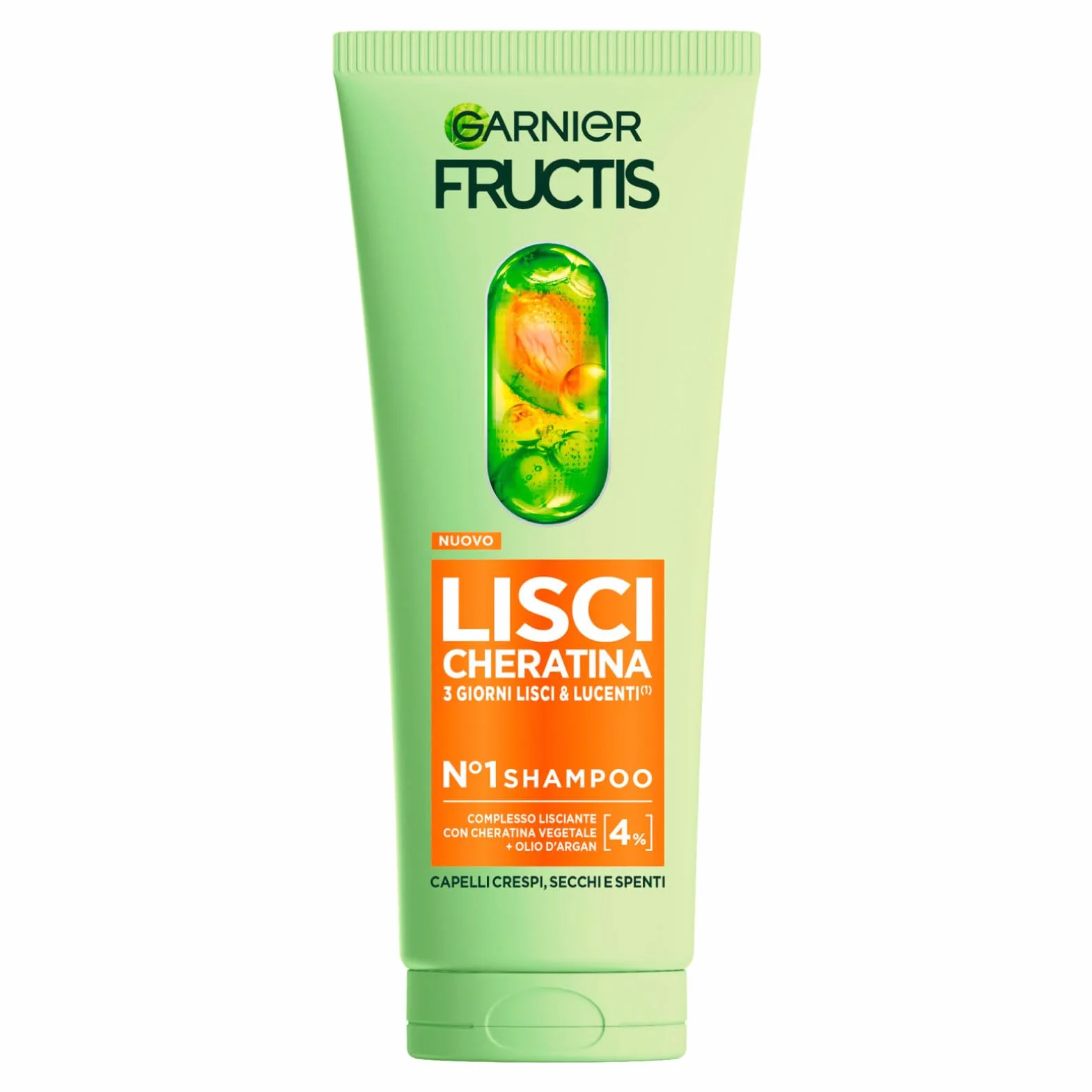 Garnier Fructis Keratin Sleek Straight zestaw do włosów z szamponem 200 ml + odżywka 200 ml + maska 370 ml + serum chroniące przed ciepłem Sleek & Stay 50 ml do suchych, matowych, puszących się włosów