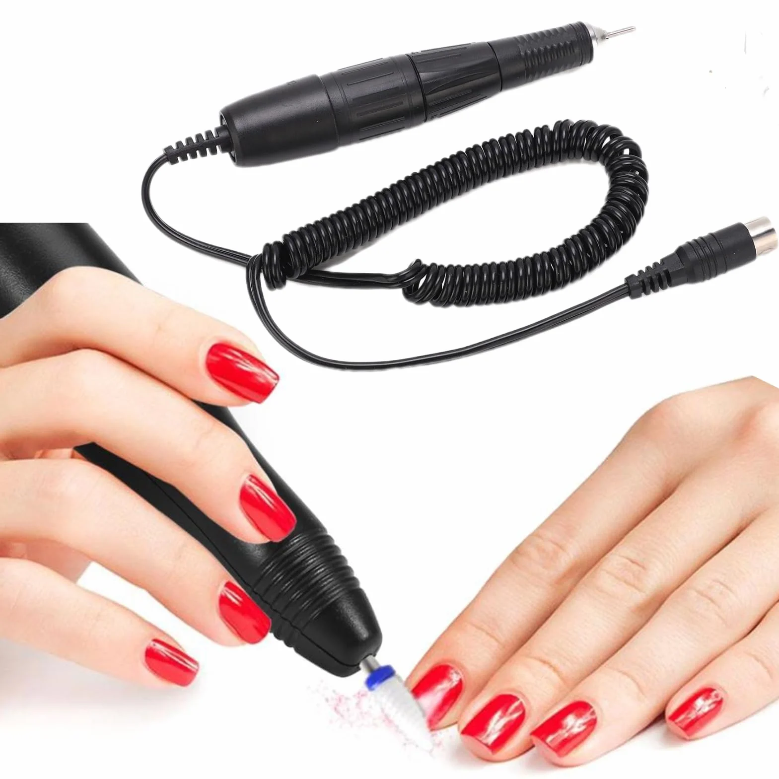 35000RPM Uchwyt Wiertarki do Paznokci Micromotore Odontotecnico, Micromotore Elektryczna Wiertarka do Paznokci do Akrylowych Paznokci żelowych Manicure Pedicure rękojeść