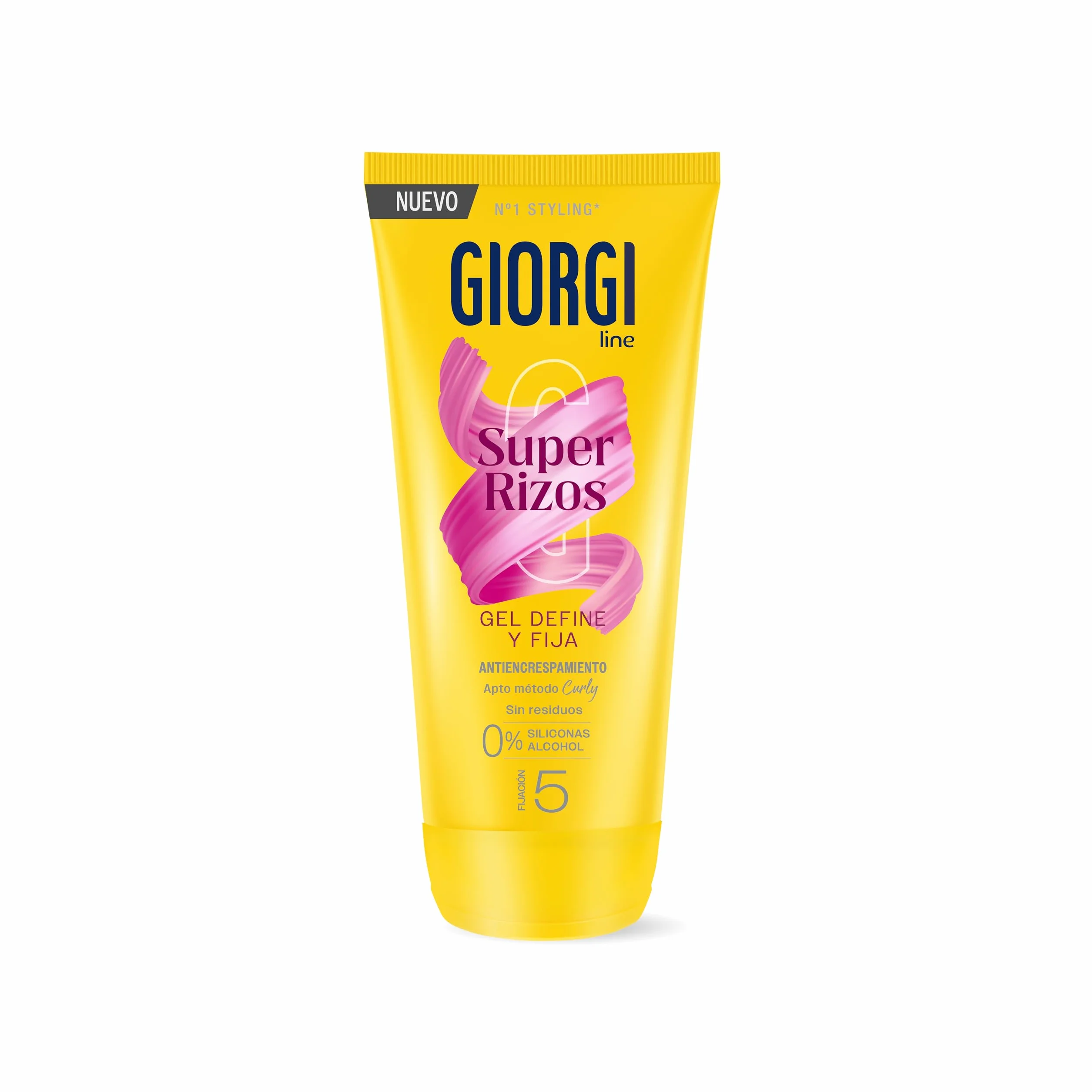 Giorgi Line Żelowa super loki z aloesem, żel definiujący odpowiedni dla metody Curly bez pozostałości 0% silikony 0% alkohol kontroluje kręcone i falowane włosy, utrwalanie 5-170 ml