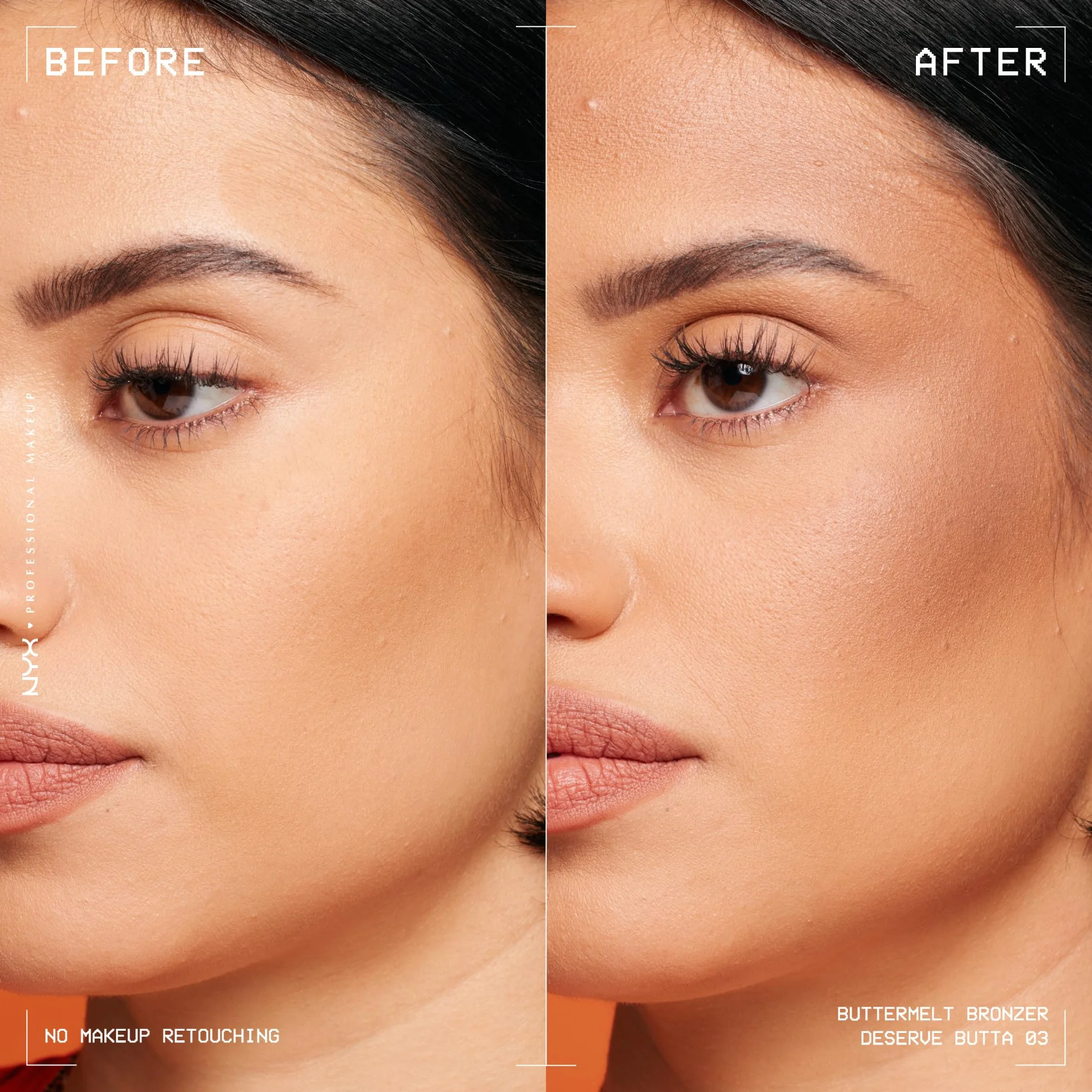 NYX Professional Makeup Bronzer Deserve Butta 5 g, utrzymuje się do 12 h, odporny na rozmazywanie, bez transferu