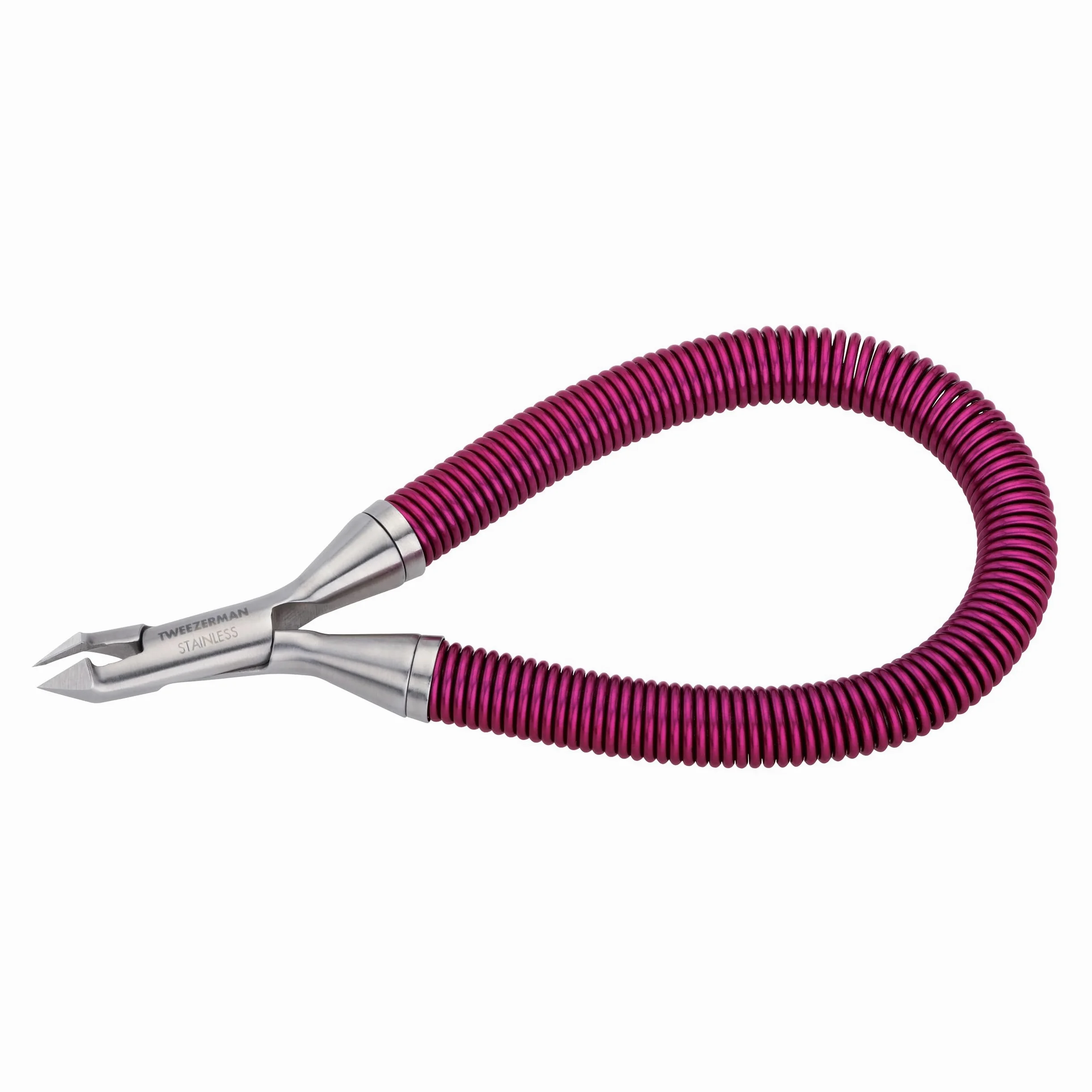 Tweezerman szczypce do skórek paznokci Grip and Snip, ze sprężyną spiralną