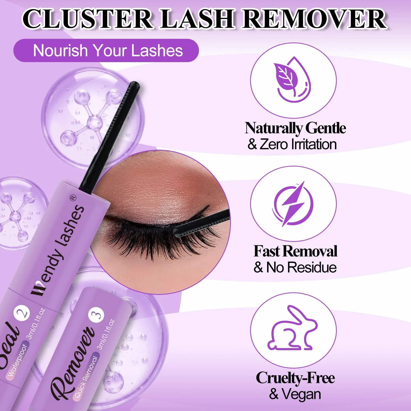 Wendy Lashes Lash Bond and Seal 3 w 1 klej do rzęs wodoodporny długotrwały