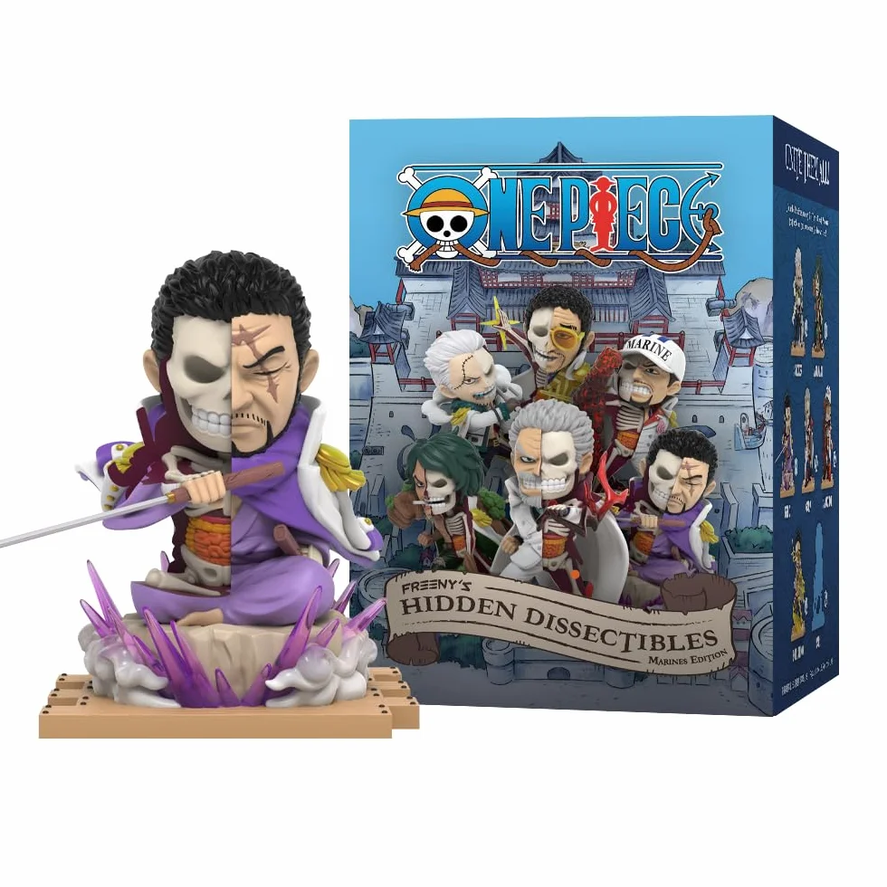 Mighty Jaxx Freeny's Hidden Dissectibles One Piece Series 8 (Marines Edition) | Figurki kolekcjonerskie Blind Box, każde opakowanie zawiera losową figurkę