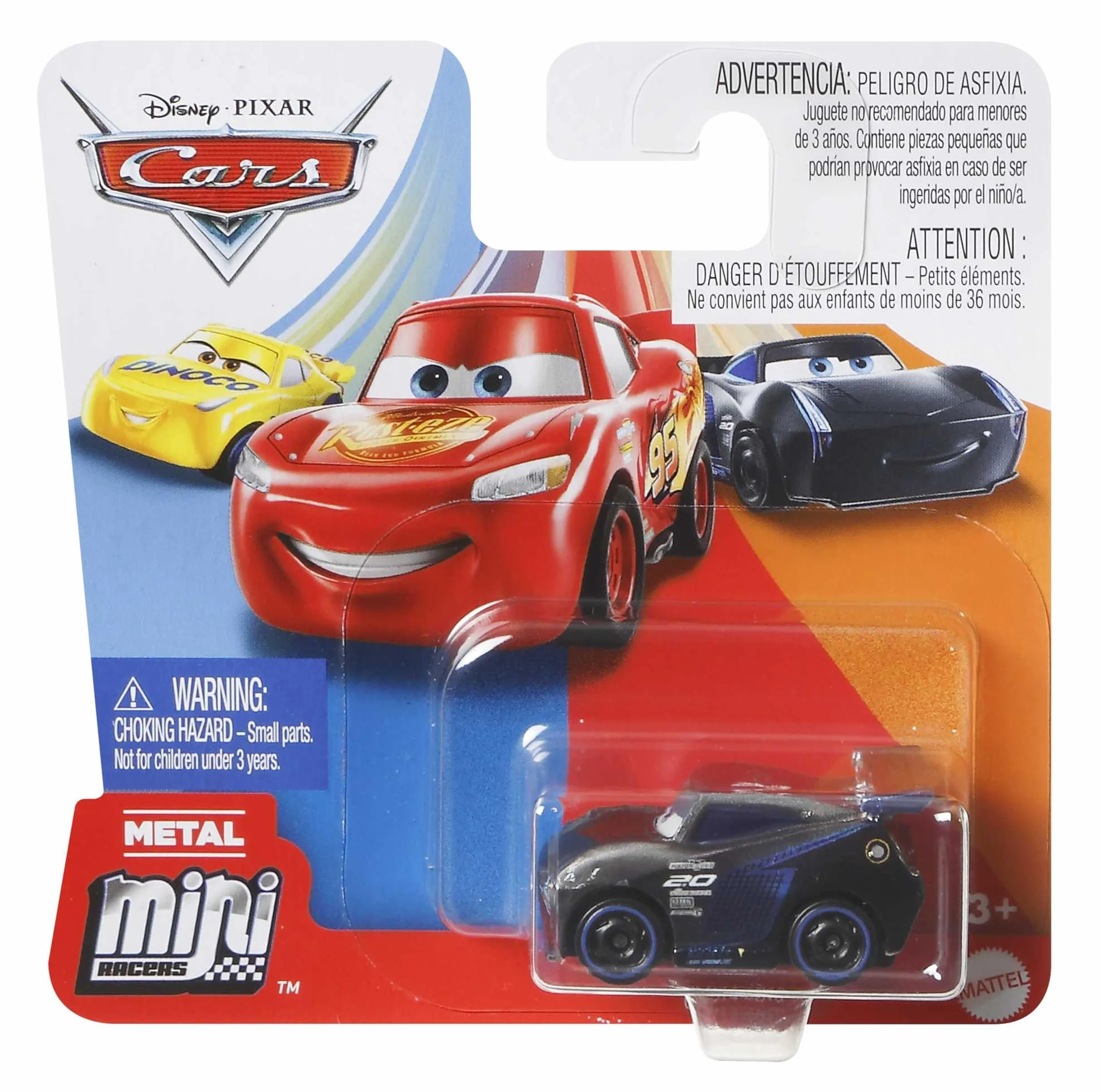 Disney Pixar Cars Asortyment filmowych metalowych minipojazdów do zabawy w domu i podróży, GKF65