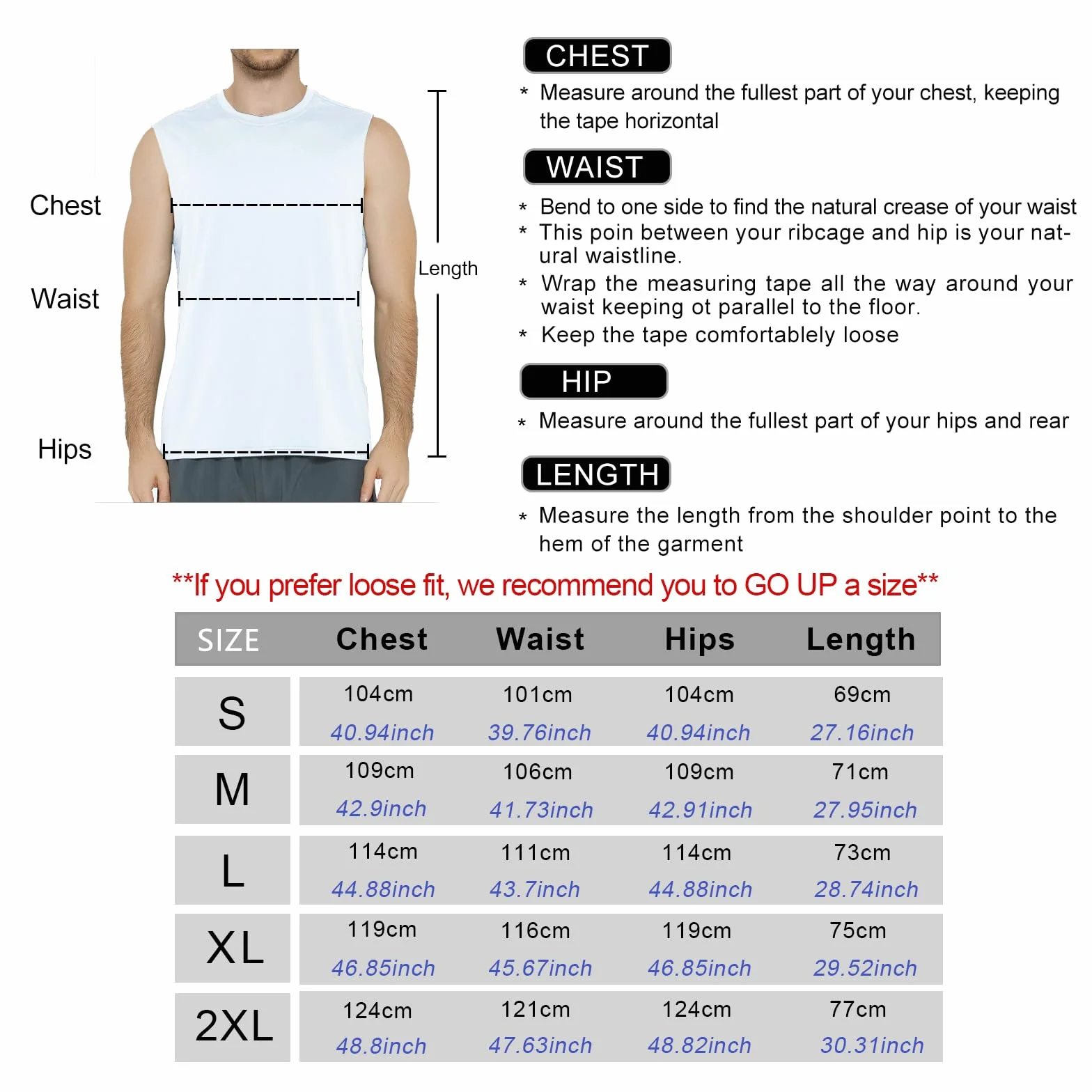 MEETYOO Vest Mężczyźni Tank Tops Men-T3