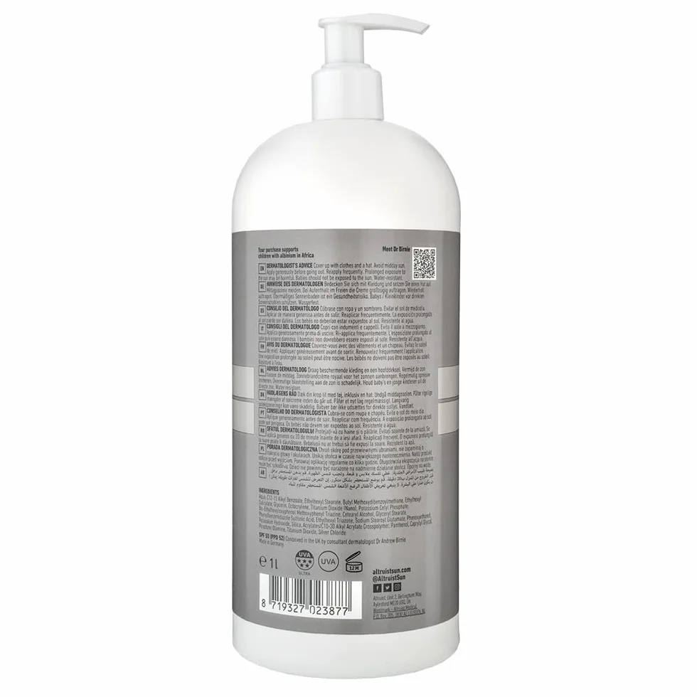 ALTRUIST Sunscreen SPF50 1 l