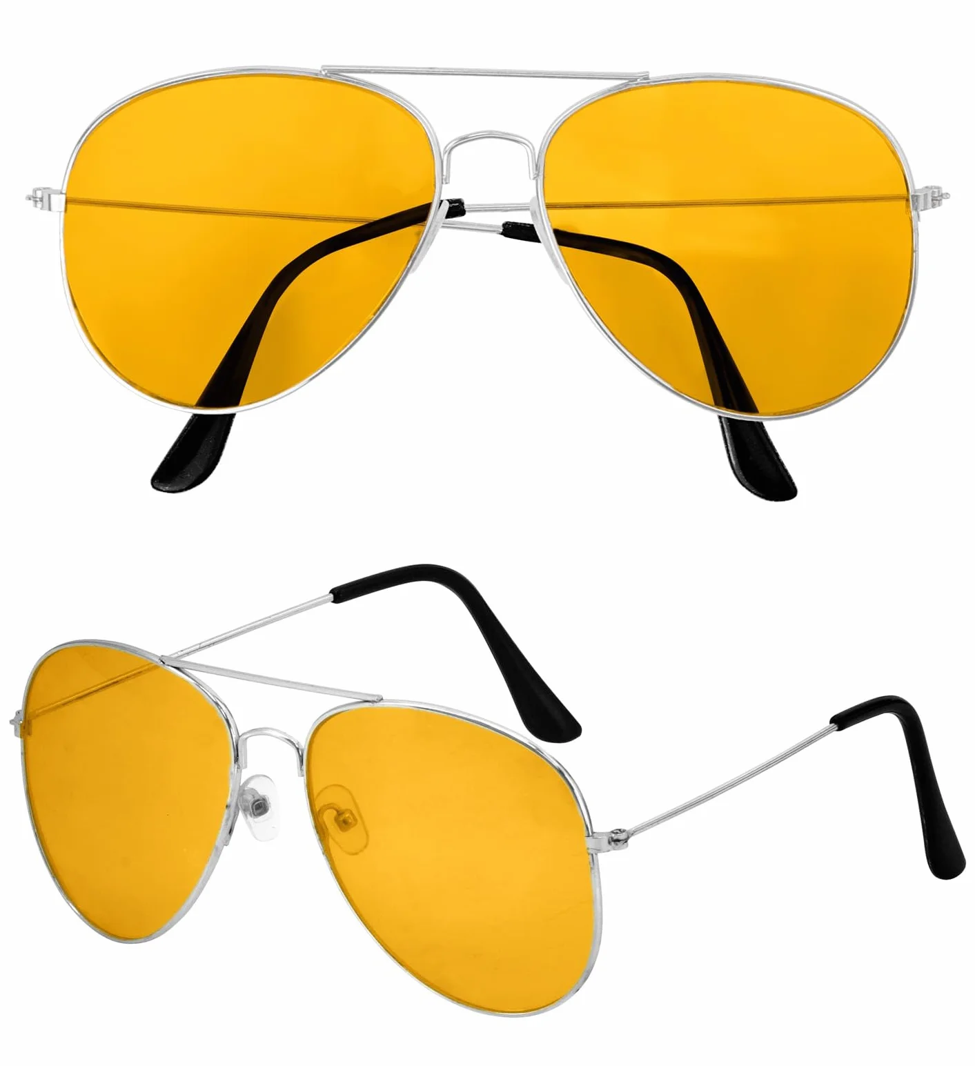 W WIDMANN MILANO Party Fashion - Okulary z kolorowymi soczewkami, okulary aviator, dodatek na imprezę w stylu lat 80-tych, karnawał
