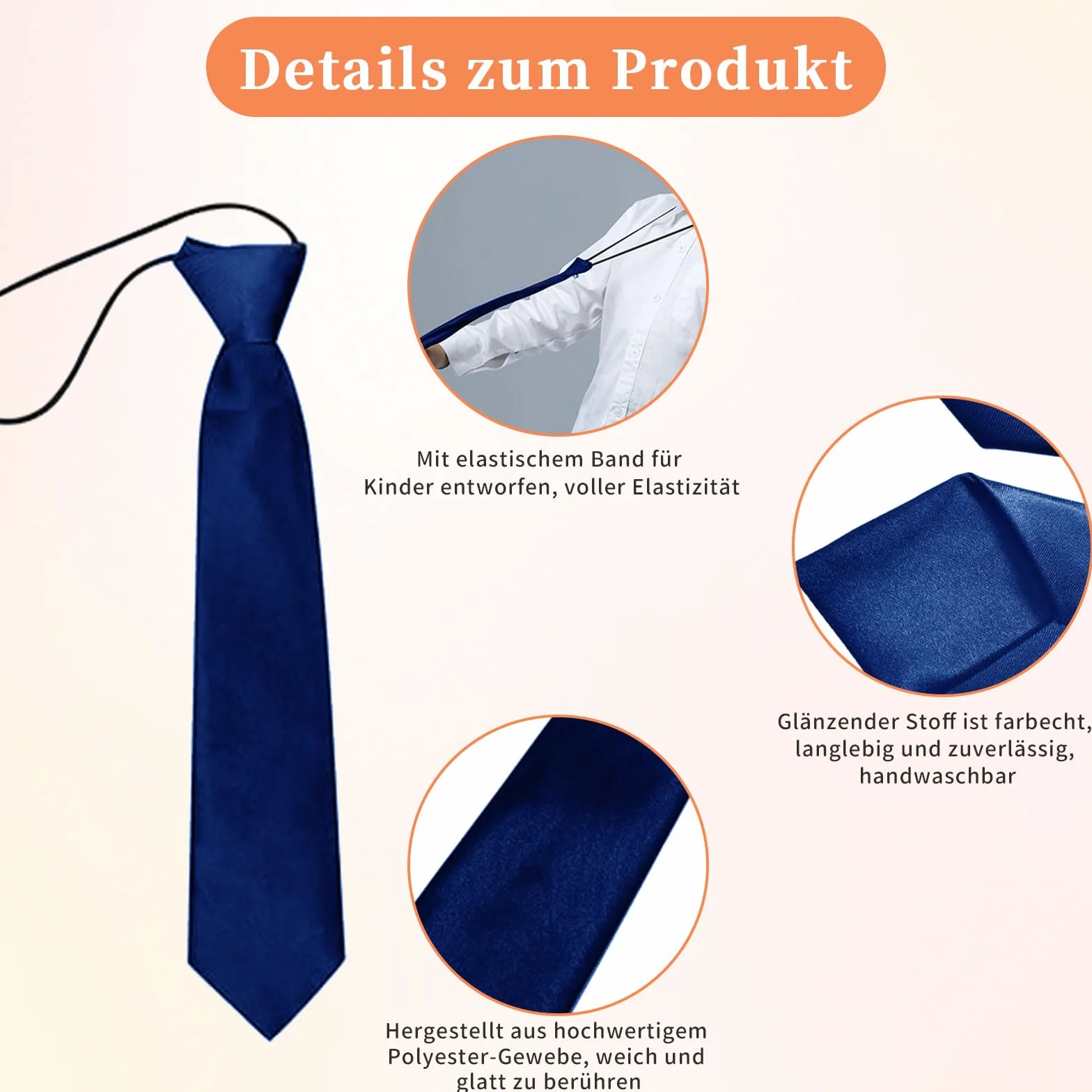 Krawat dziecięcy 28 cm, krawat dziecięcy, czarny krawat z satyny, formalny krawat na wesela, bale, mundurki szkolne
