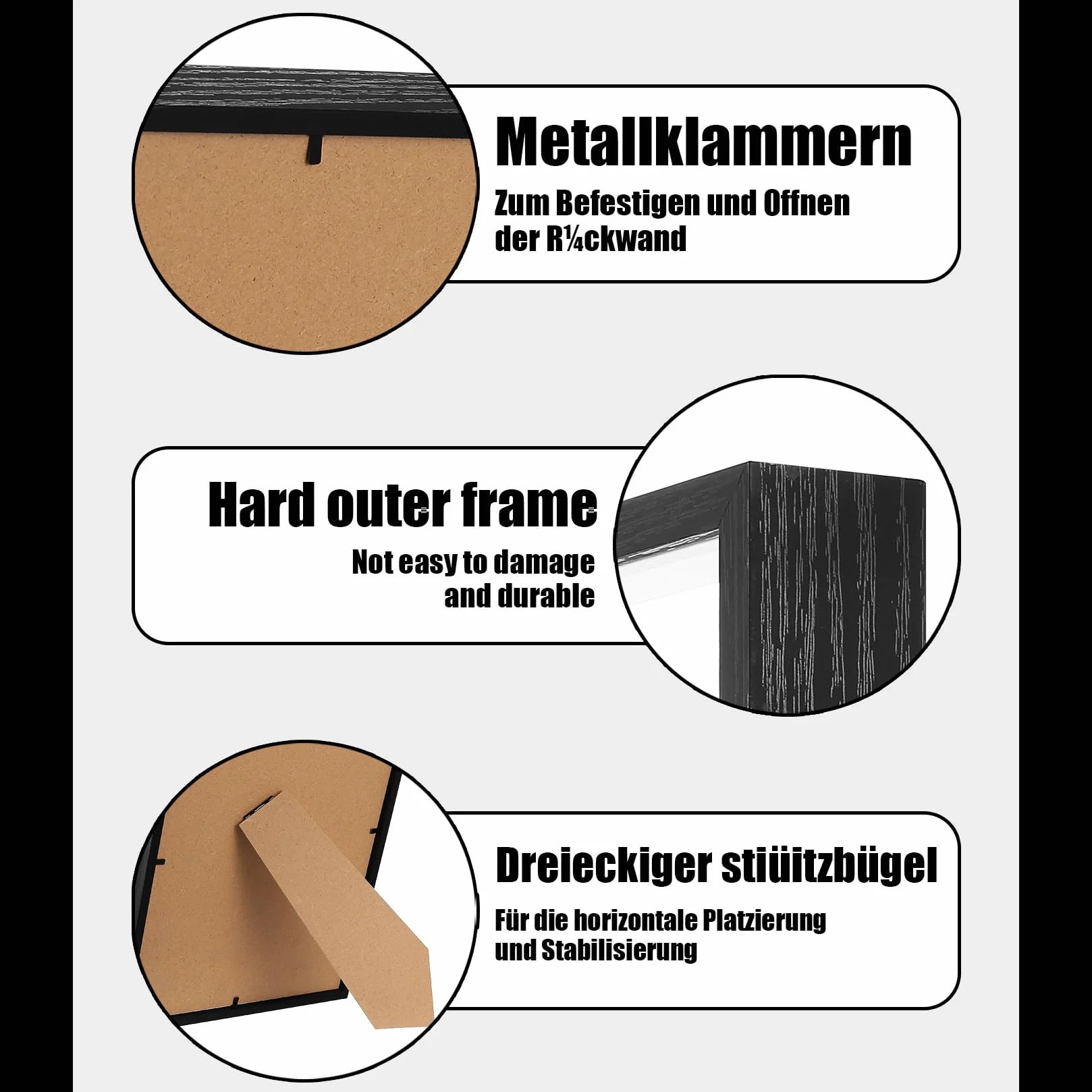 Ramki 3D do rękodzieła, głębokie ramki 3D, 20 x 25 cm, pusta drewniana ramka na zdjęcia na pamiątkę, ukończenie szkoły, rocznicę, ślub