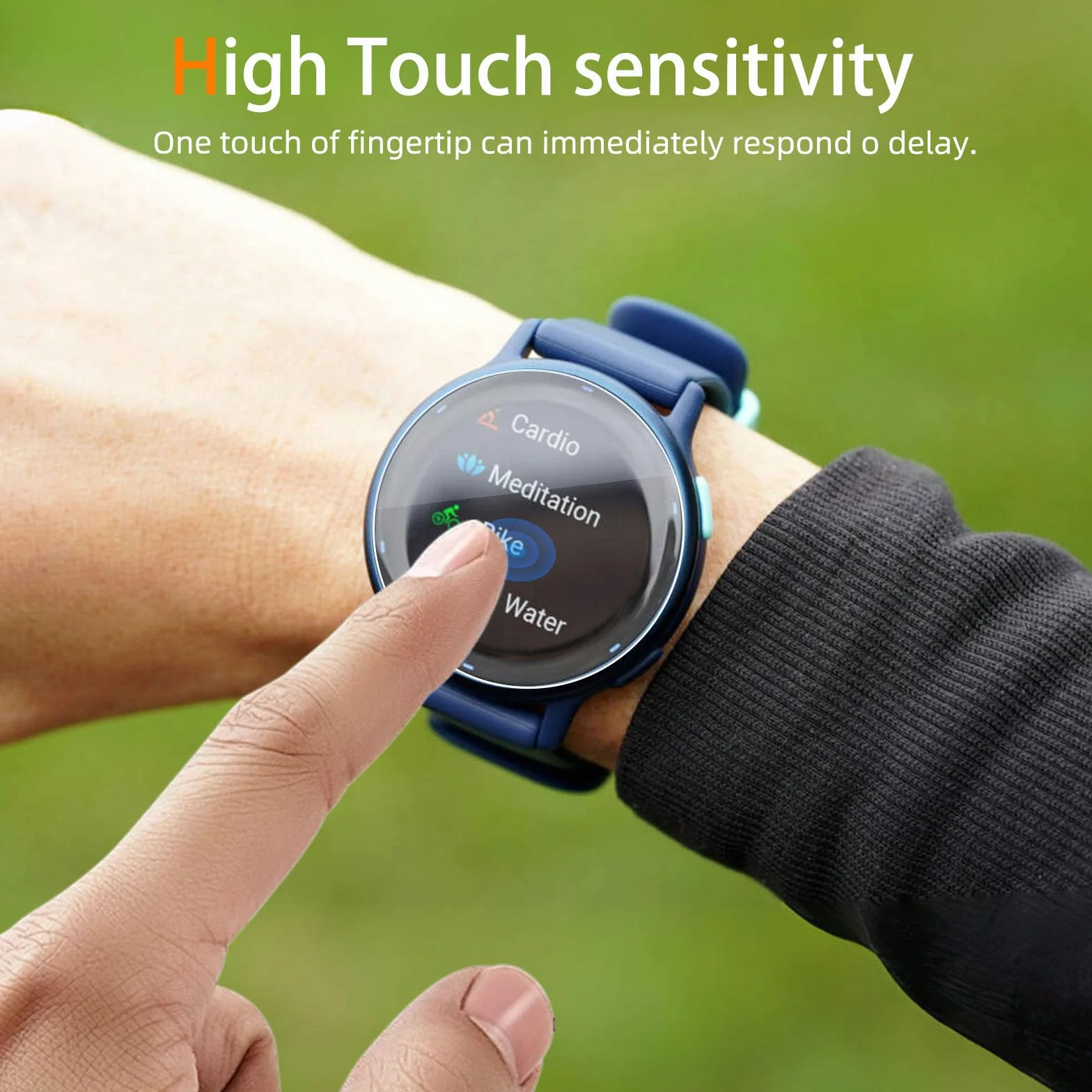 3-pak folii ochronnej na wyświetlacz kompatybilna z Garmin Vivoactive 5, miękka folia ochronna TPU, bez pęcherzyków powietrza, HD przezroczysta, odporna na zarysowania, Touch Sensitive