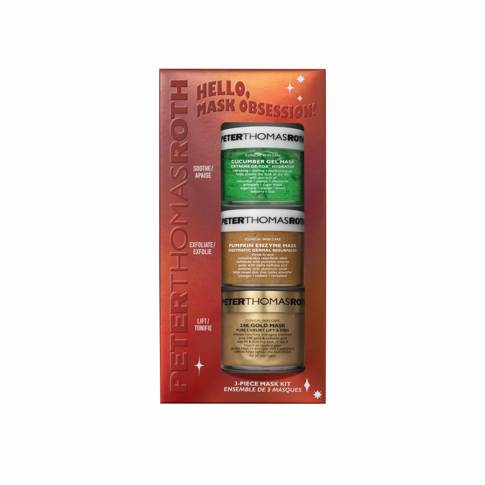 Peter Thomas Roth Hello Mask Obsession 3-częściowy zestaw