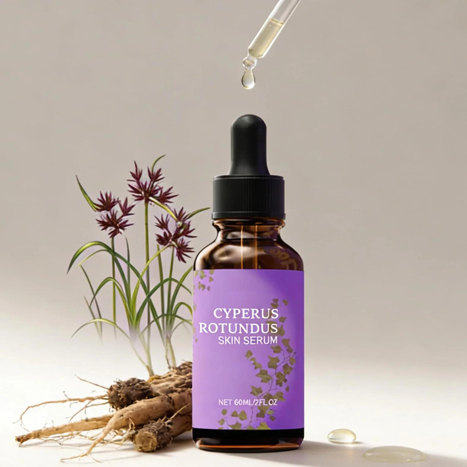 Cyperus Rotundus Oil for Hair Removal, Cyperus Rotundus olejek do depilacji, naturalny olejek cyperusowy do zmniejszenia porostu włosów, koi skórę – do ciała i twarzy