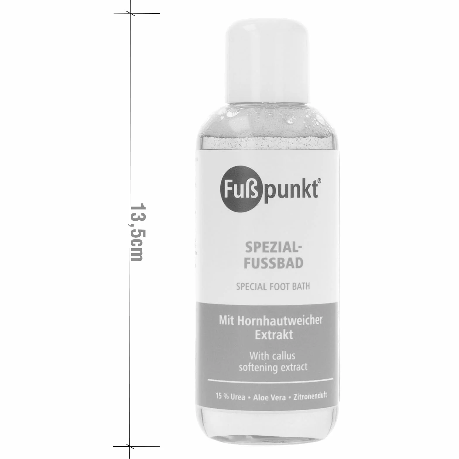 Fußpunkt Specjalna kąpiel do stóp, 150 ml, pielęgnacja stóp dla zmęczonych i zniszczonych stóp