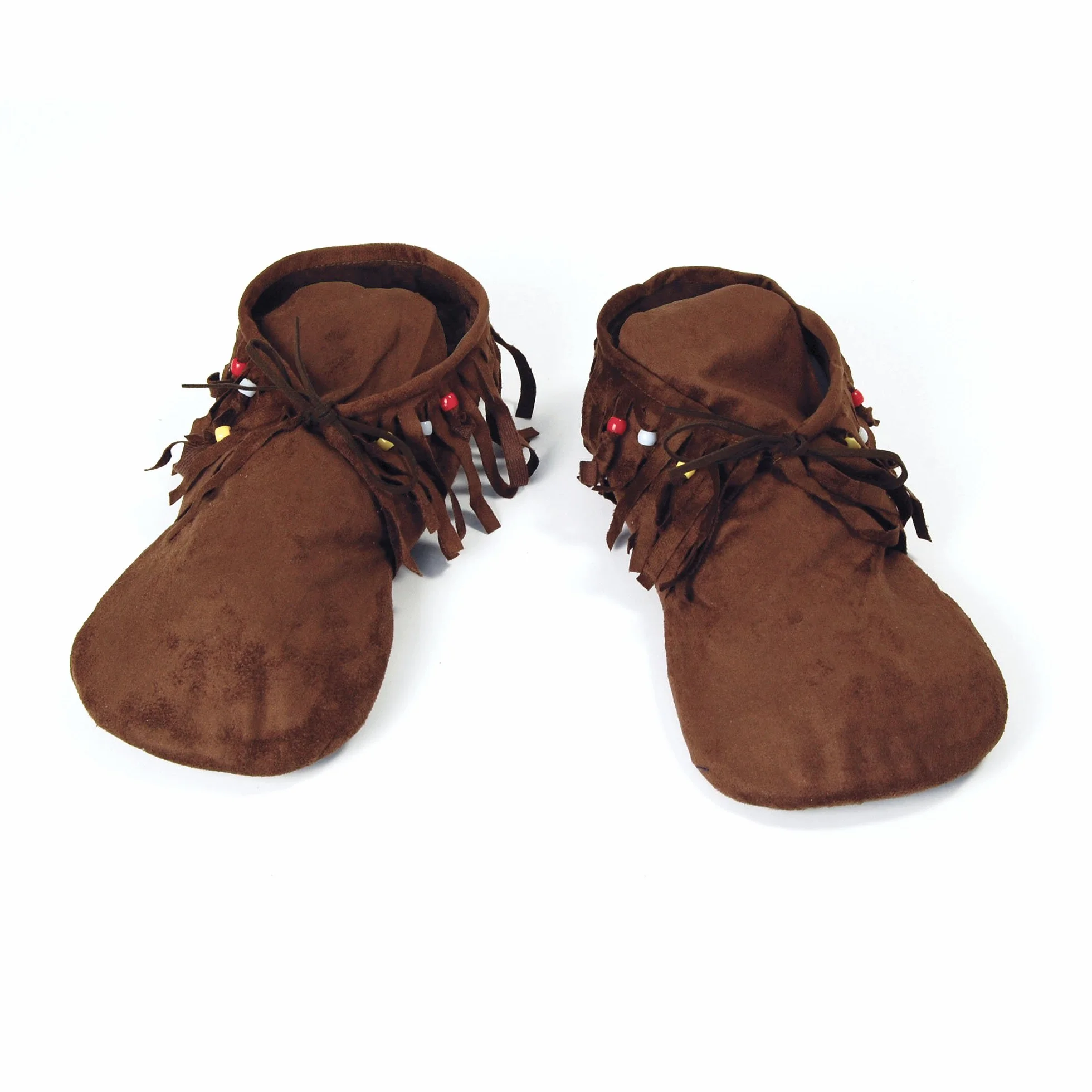 Bristol Novelty BA457 Hippy Mokasyny rdzennych Amerykanów | 1 para | brązowe | jeden rozmiar - dorosła dama