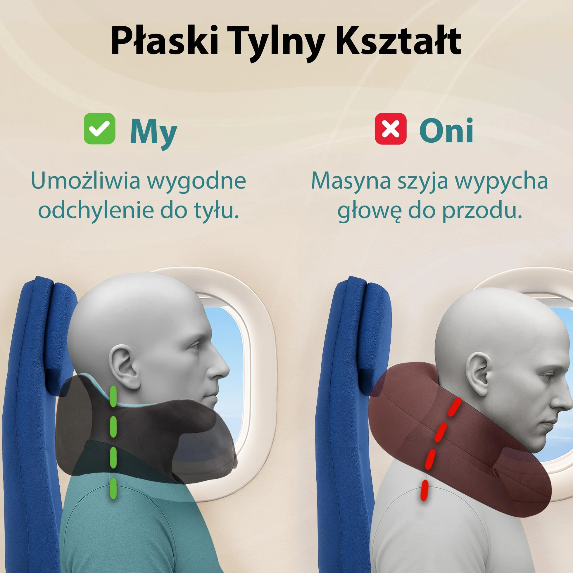 FLOWZOOM Comfy Poduszka Podróżna z Pianki Memory do Samolotu i Auta – Regulowany Zagłówek ze Wsparciem 360°, Miękki Zmywalny Pokrowiec z Pluszu i Kompaktowy Worek – Czarny