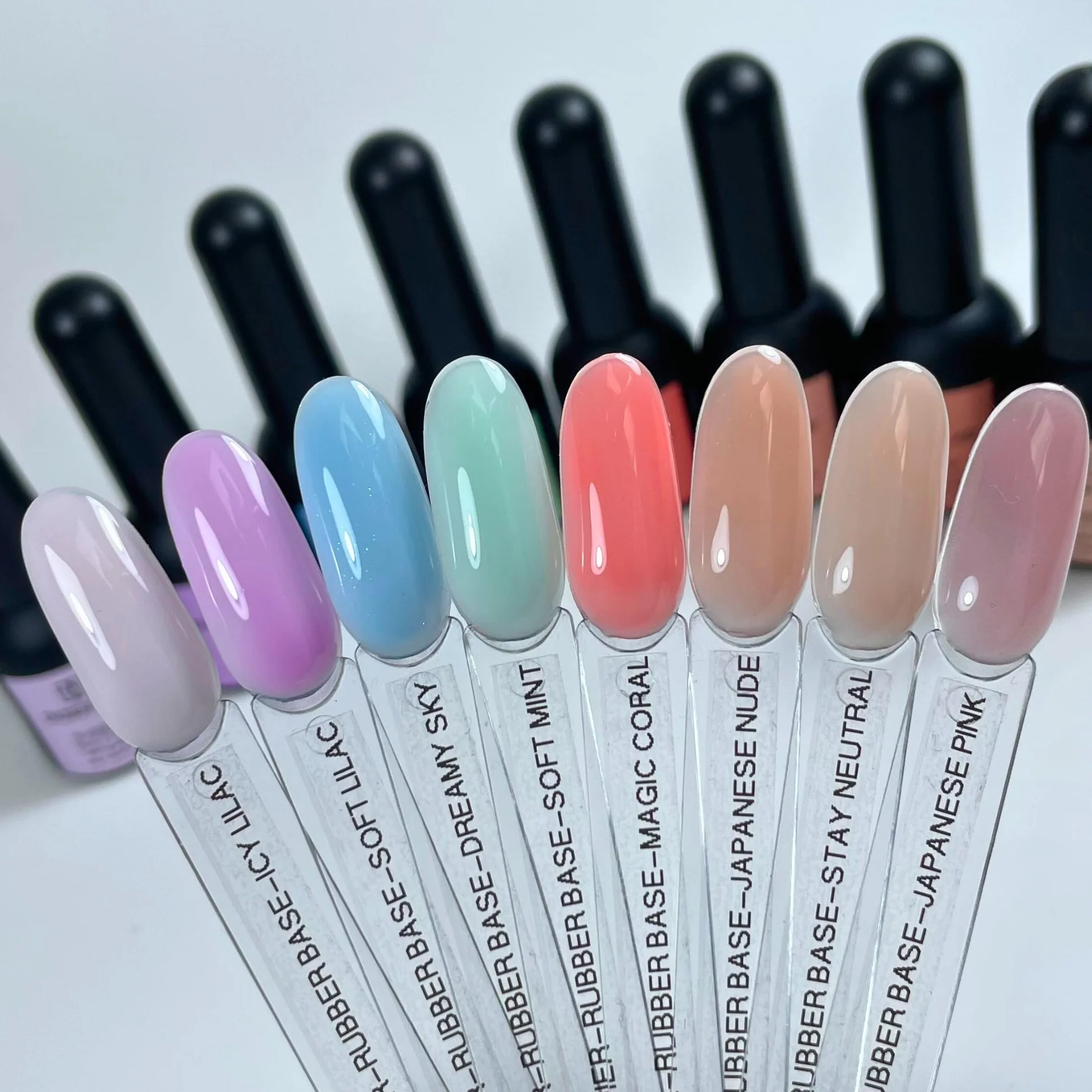 Didier Lab – Premium Rubber Base Gel Soft Lilac 10 ml – Baza kauczukowa LED/UV Pastelowy Fiolet – Bez HEMA i TPO – Lakier hybrydowy podkładowy – 2w1 baza i kolor do manicure hybrydowego