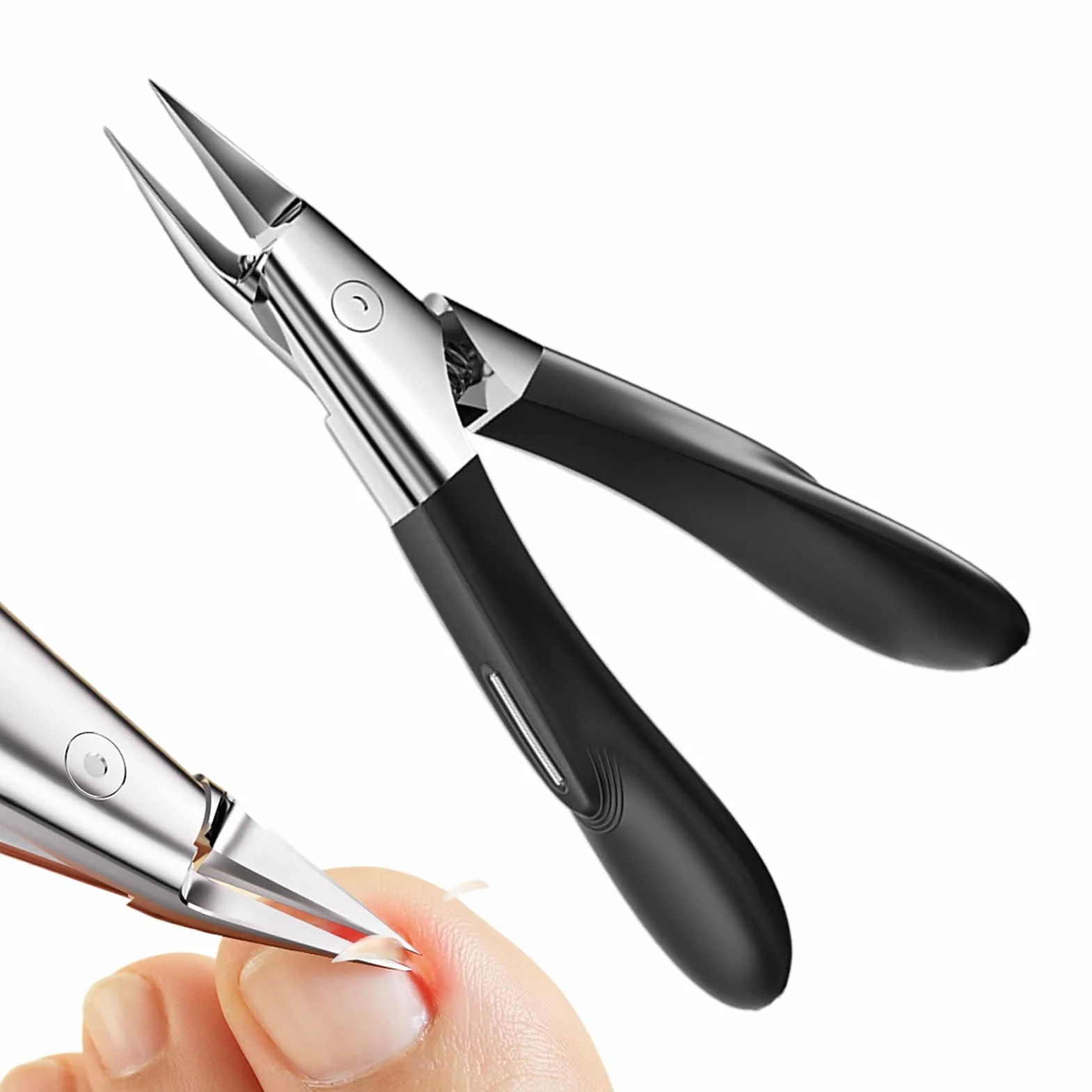 Obcinacz do paznokci kątowych, precyzyjny trymer do paznokci u stóp – przenośny, ergonomiczny obcinacz do paznokci do pedicure, manicure, domu, dla kobiet, mężczyzn, dzieci
