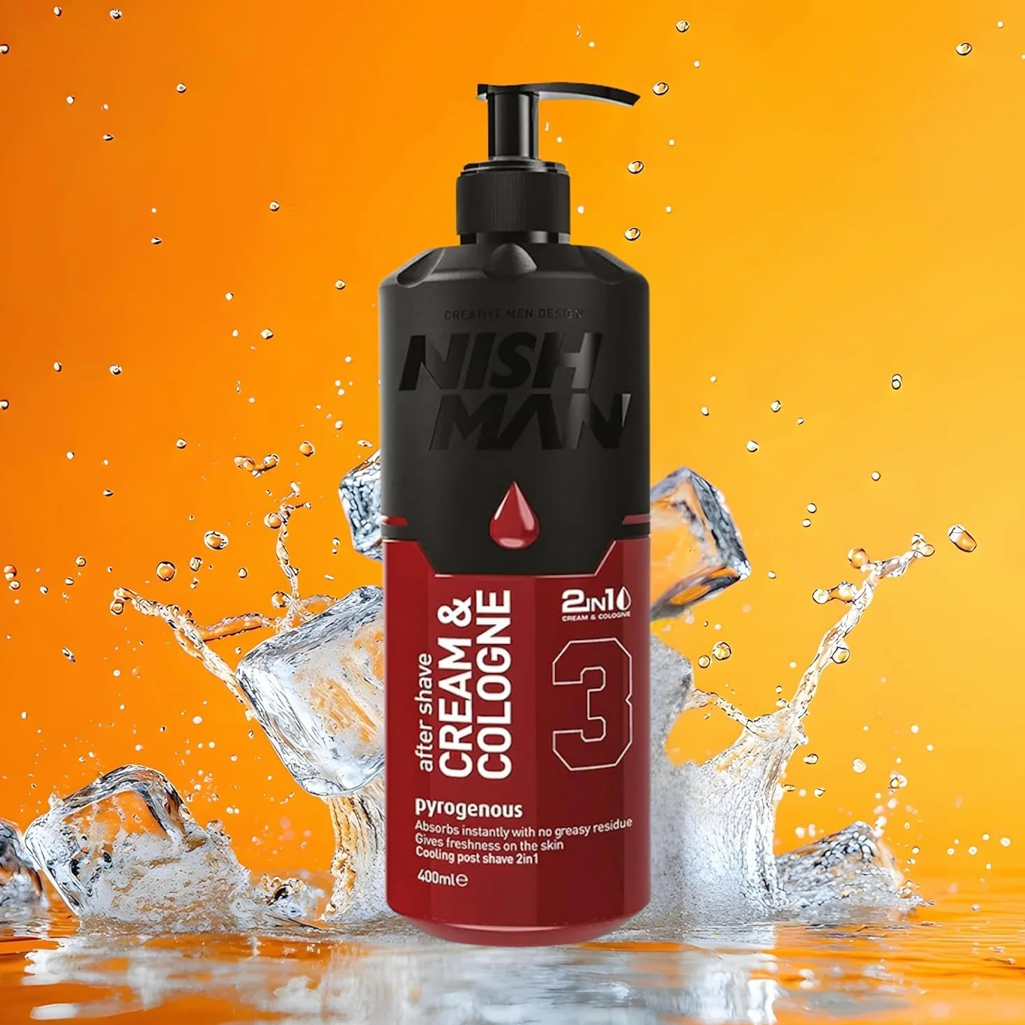 Nishman - Aftershave Cream & Cologne 2in1 Pyrogenous 3 - Balsam po goleniu 400ml