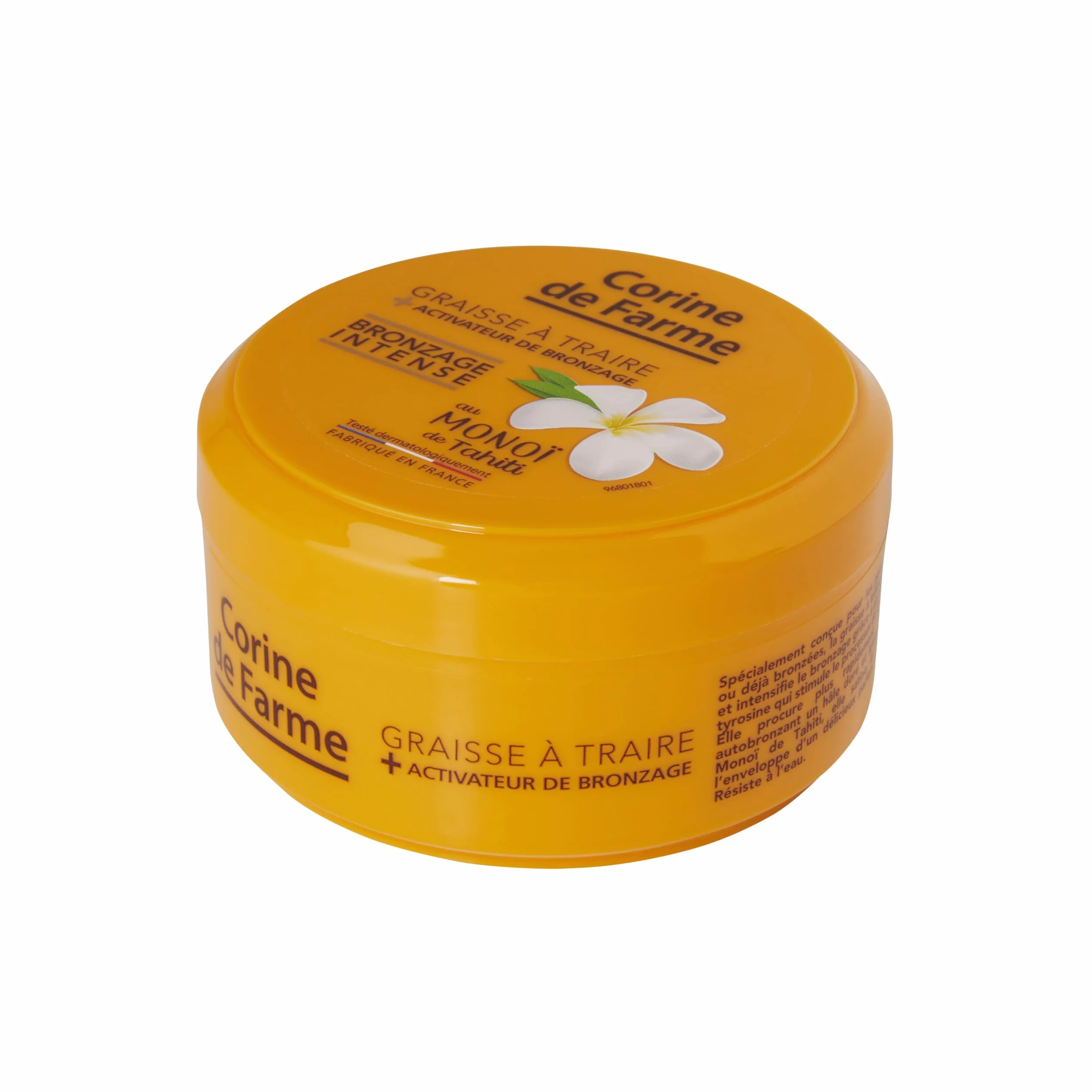 Corine de Farme - Smar do pieczenia z aktywatorami opalania o zapachu wysp - Monoi z Tahiti - bez samoopalacza - do skóry matowej/już opalonej - 150ml
