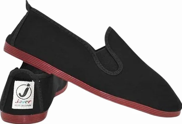 FunkyFashion Damskie Damskie Javer Flossy Espadryle Plimsoll Płaskie Buty Czółenka Czerwone