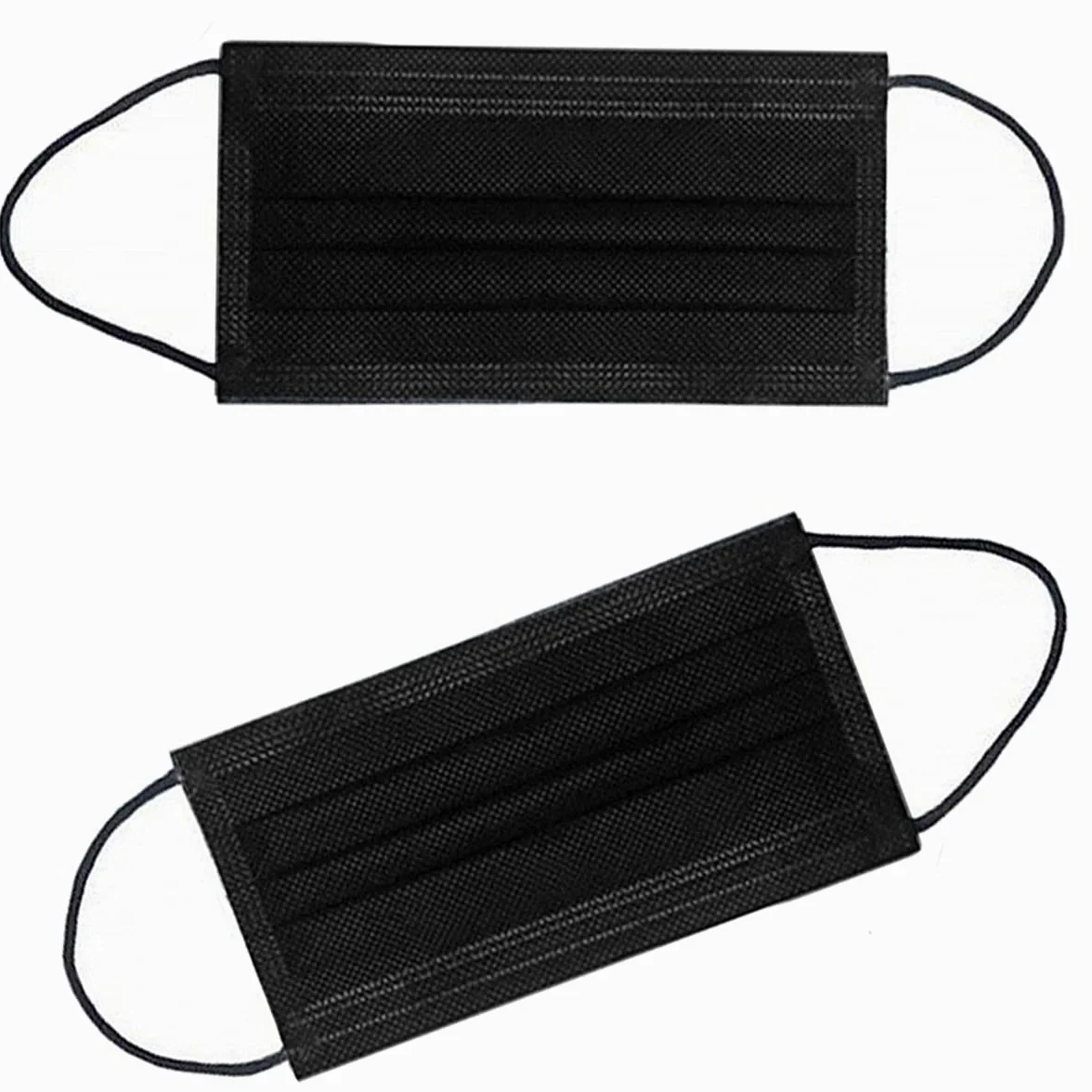 100PCS 3 Ply Black