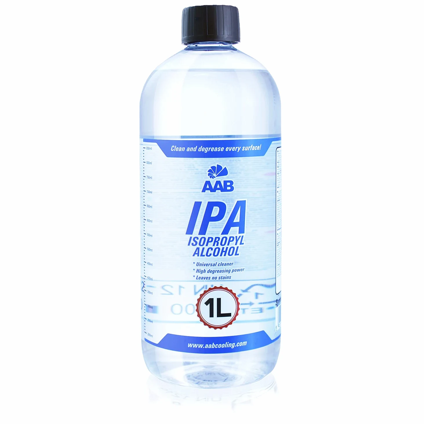 8 x AABCOOLING IPA 1L - Uniwersalny Odtłuszczacz, Środek Czyszczący, Alkohol Izopropylowy 99,7%, Preparat do Czyszczenia Elektroniki, do Ekranów LCD