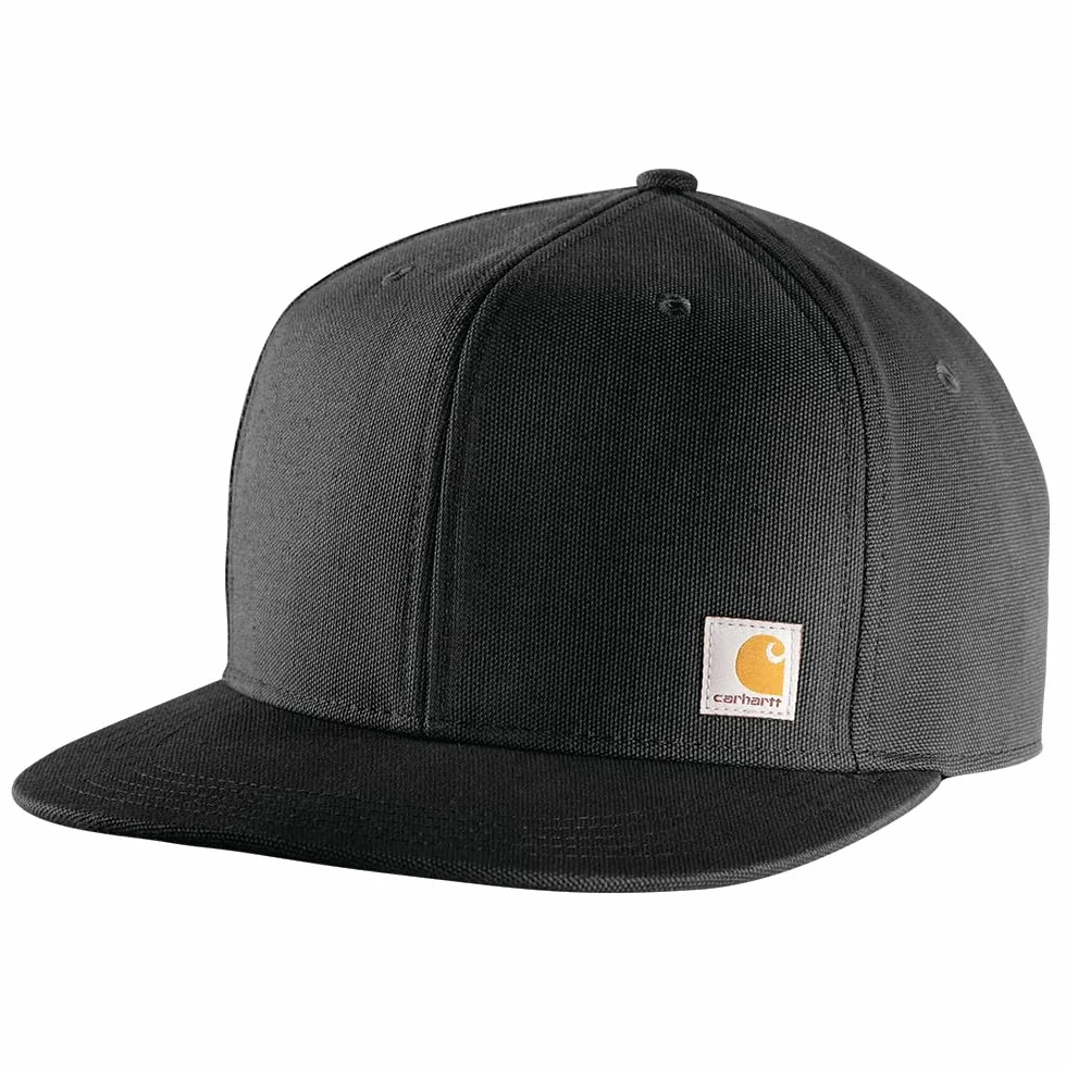 Carhartt M?ska czapka z p?askim rondem z kaczk?, Czarny, rozmiar uniwersalny