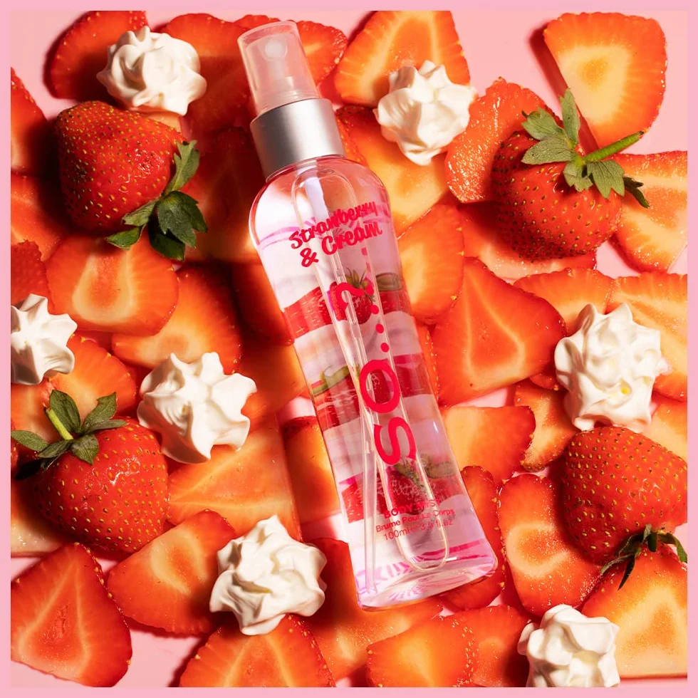 Damski zapach Body Mist By So... truskawka i krem 100 ml