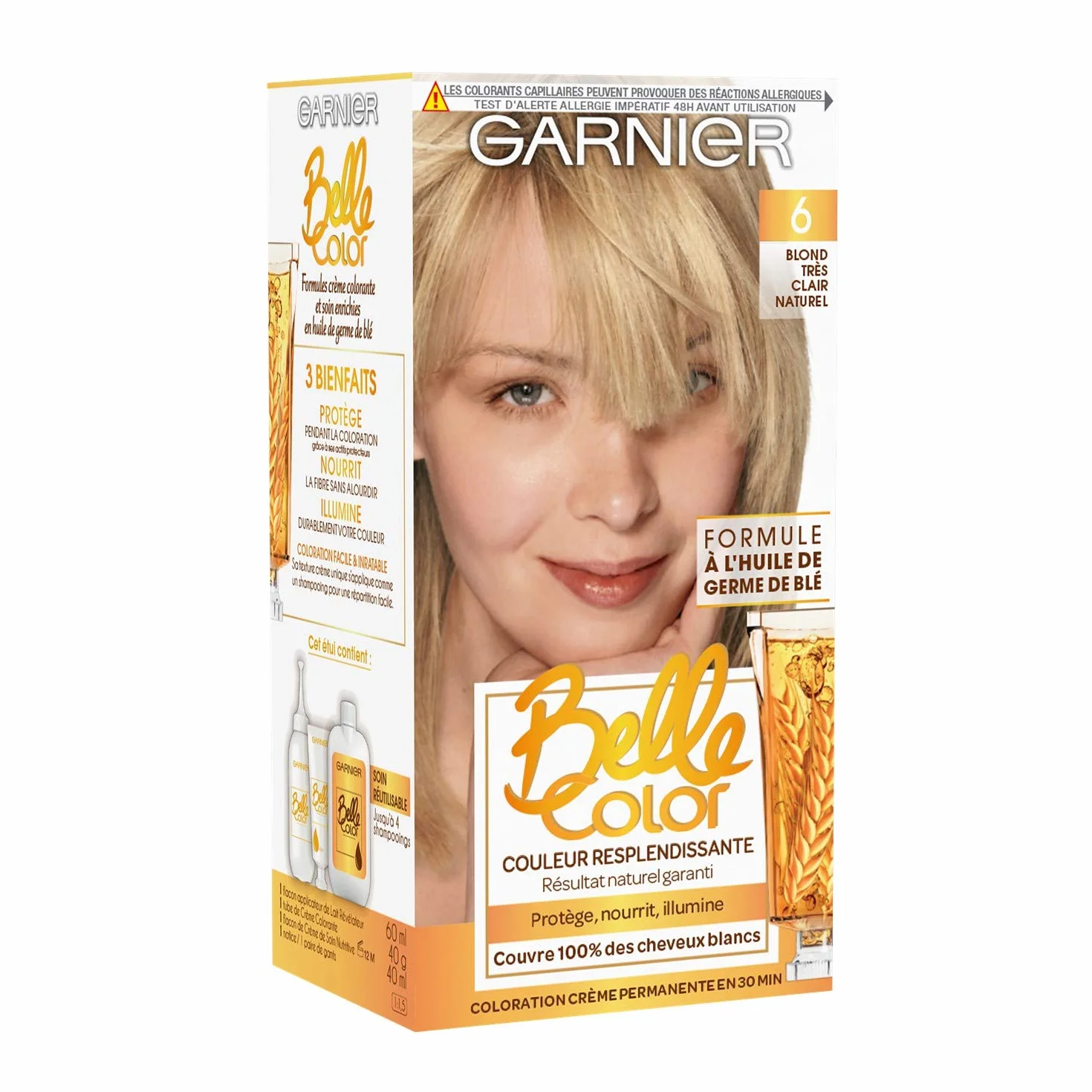 Garnier - Belle Color - permanentny kolor blond - 06 bardzo jasny naturalny blond