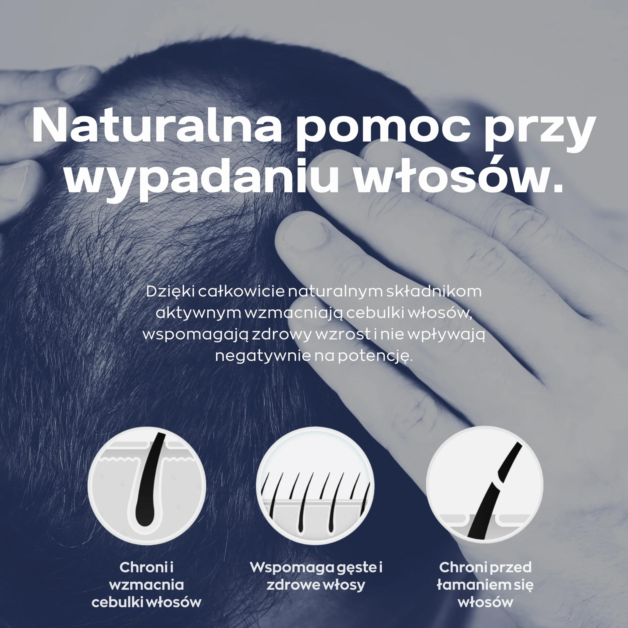 XPECIA DLA MĘŻCZYZN BLOCKER DHT PRZECIW WYPADANIU WŁOSÓW FORMUŁA NA POROST NOWYCH WŁOSÓW (180 tabletek)