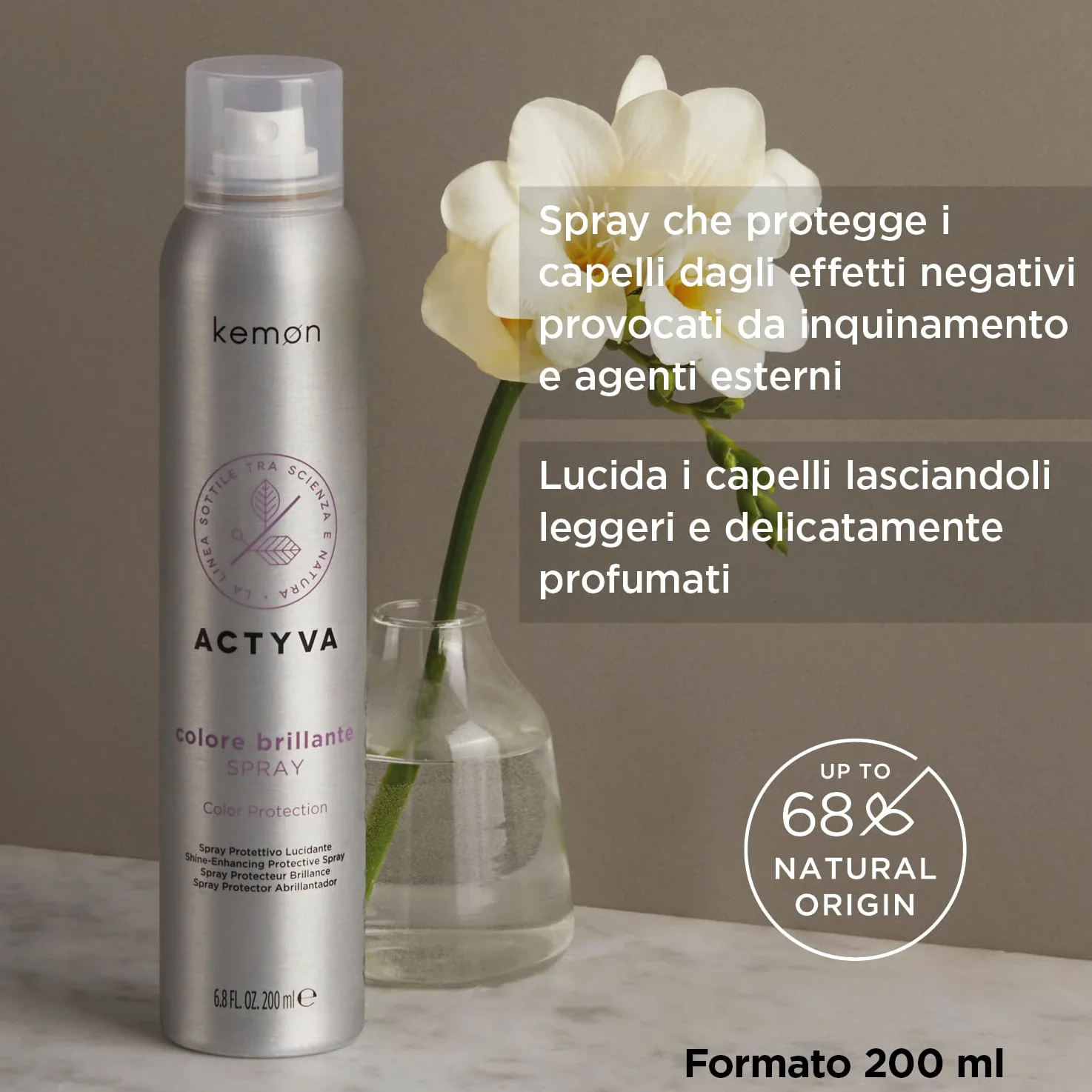 KEMON ACTYVA COLORE BRILLANTE Spray do włosów farbowanych 200ml