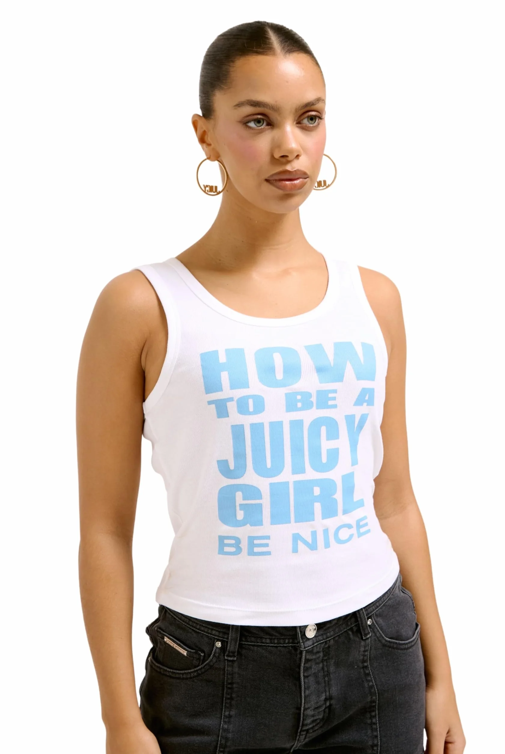 Juicy Couture Moda — kamizelka Kobiety How To Be A Juicy Girl Vest - Figurbetonte Weste Mit Print Akzenten Versch. Farben