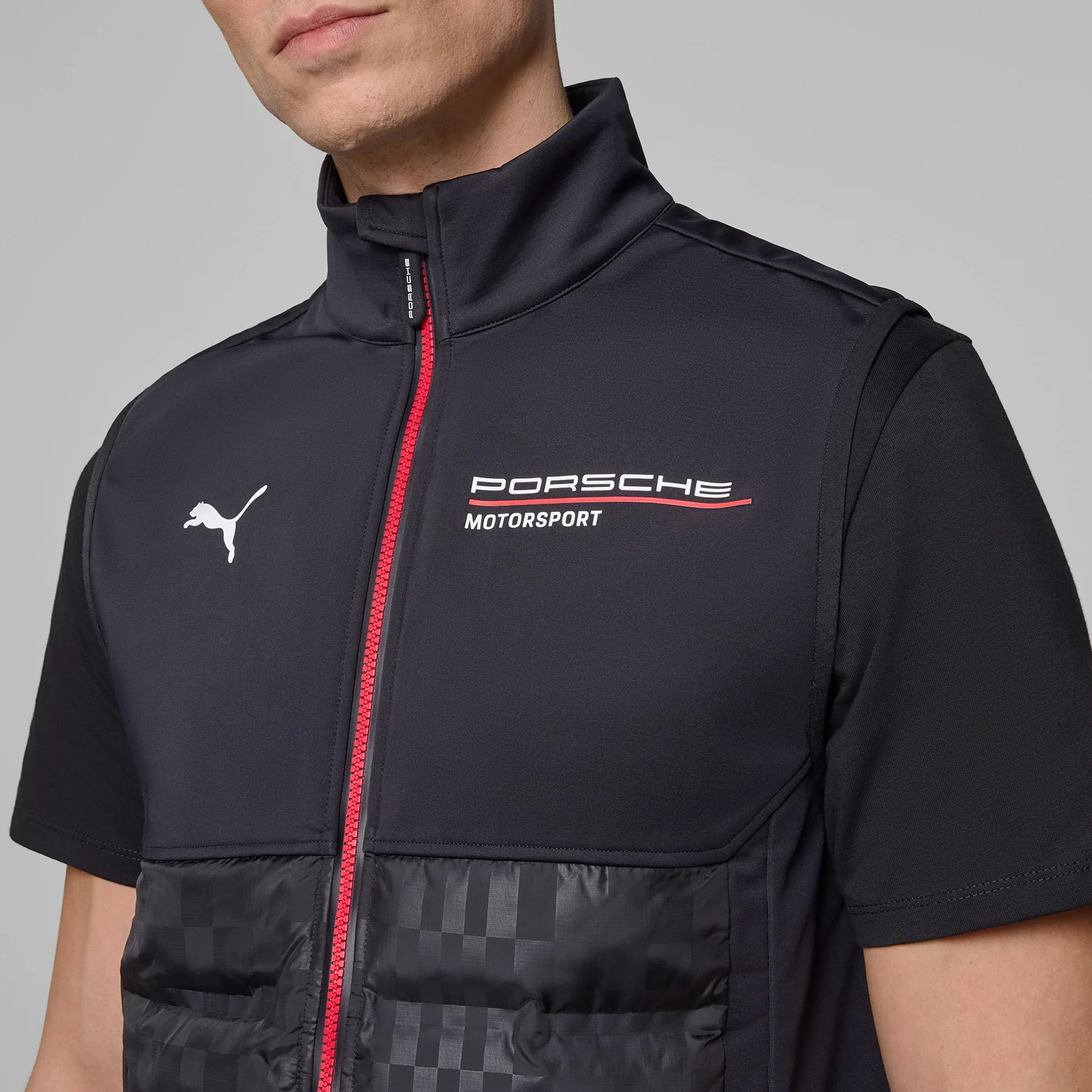 PUMA Porsche Motorsport męska kamizelka drużynowa, czarna