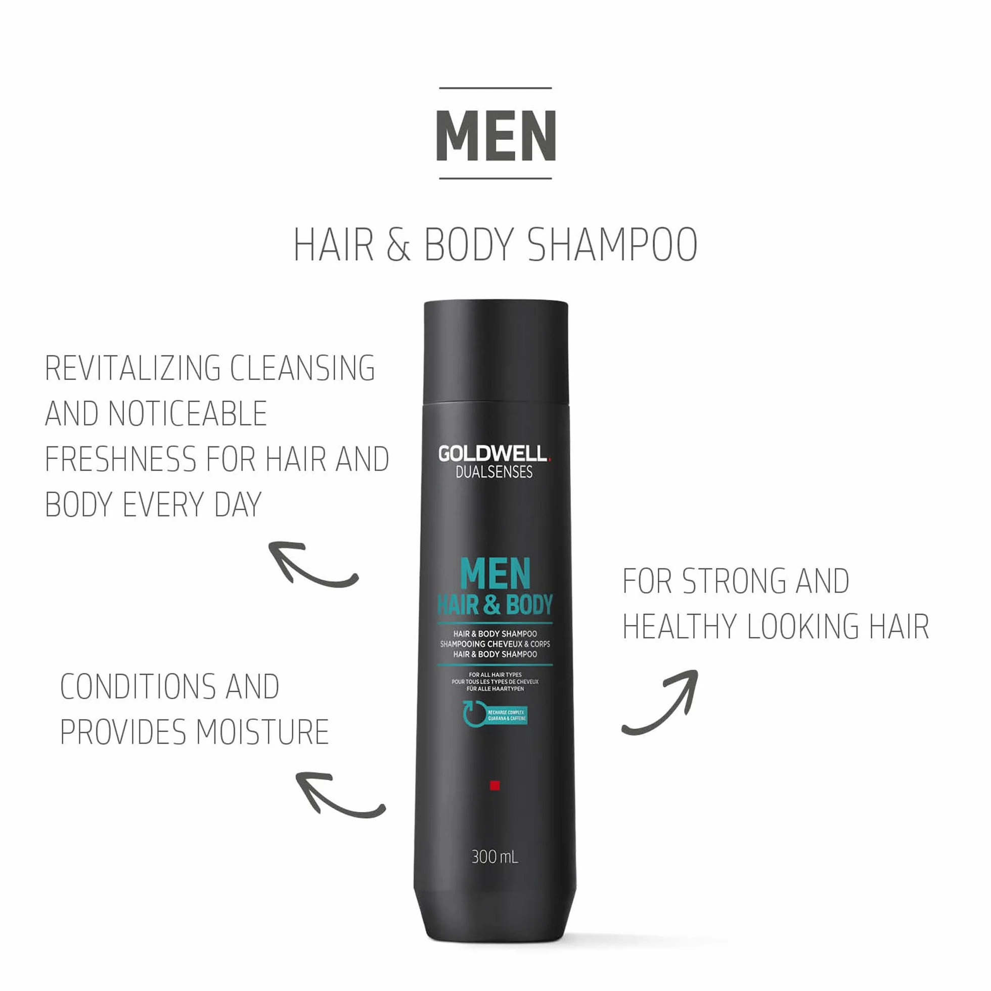 Goldwell Dualsenses for Men Hair und Body Shampoo 300 ml