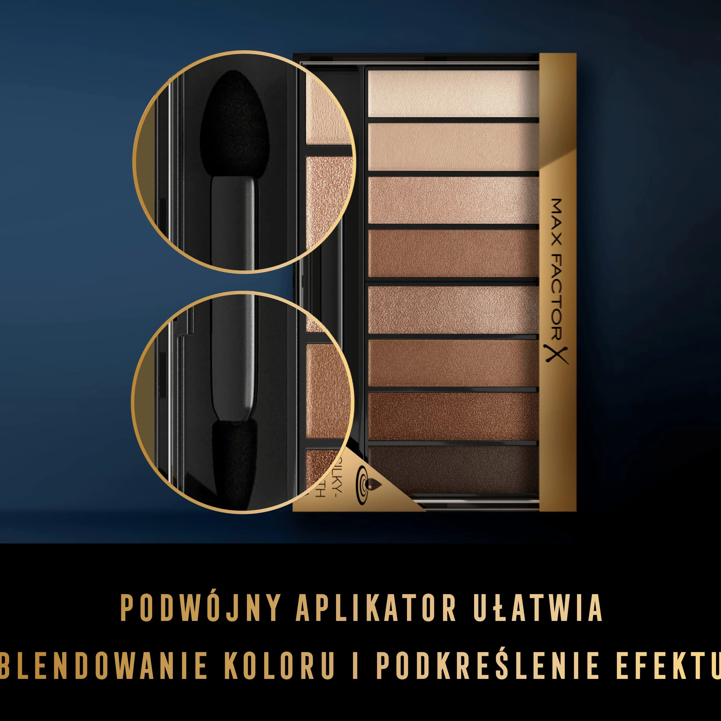 Max Factor Masterpiece Nude Paleta Cieni do Powiek, 01 Capuccino Nudes, 8 kolorów