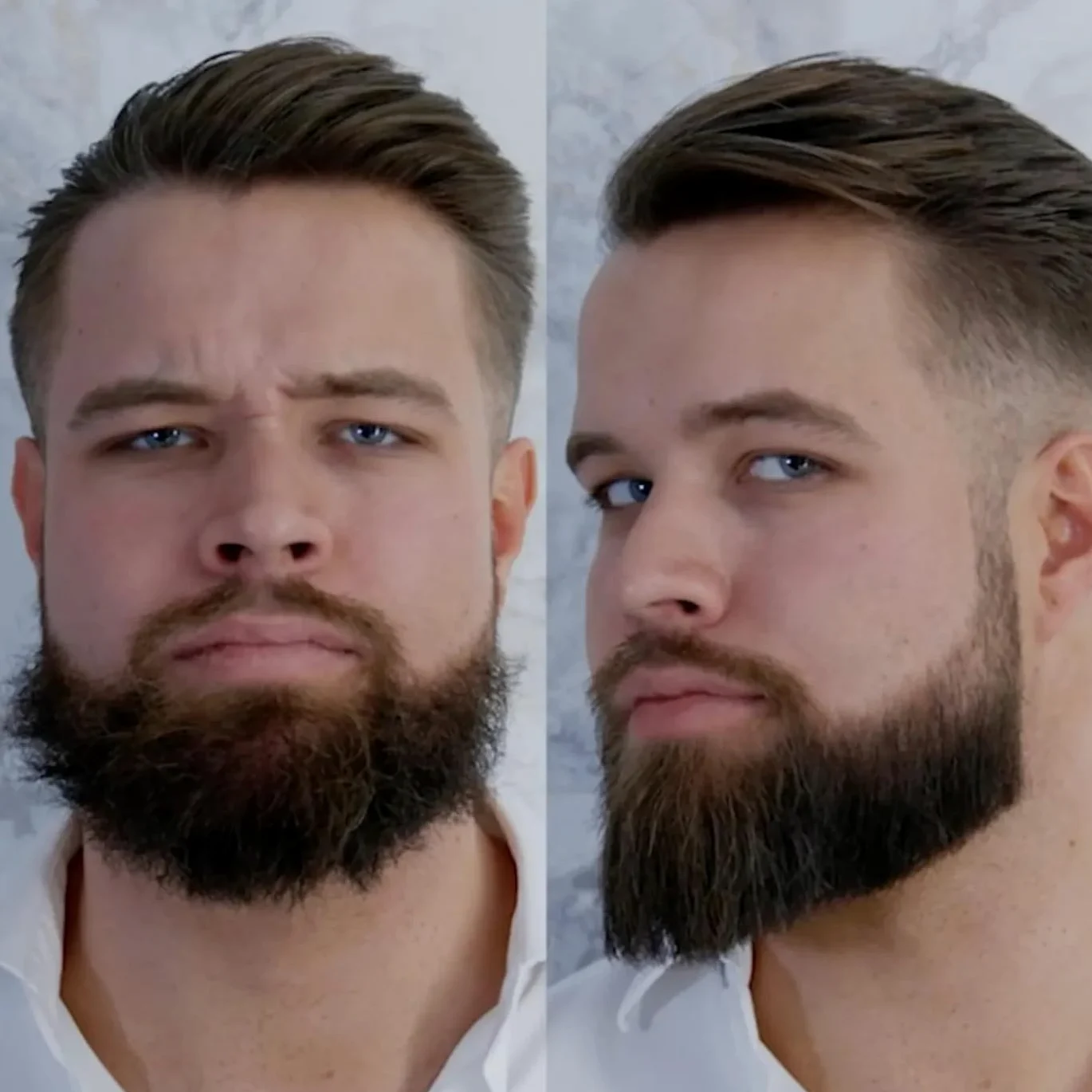 Odenson Beard Straightener Szczotka wygładzająca z drutem do brody, podgrzewany grzebień do pielęgnacji i stylizacji brody