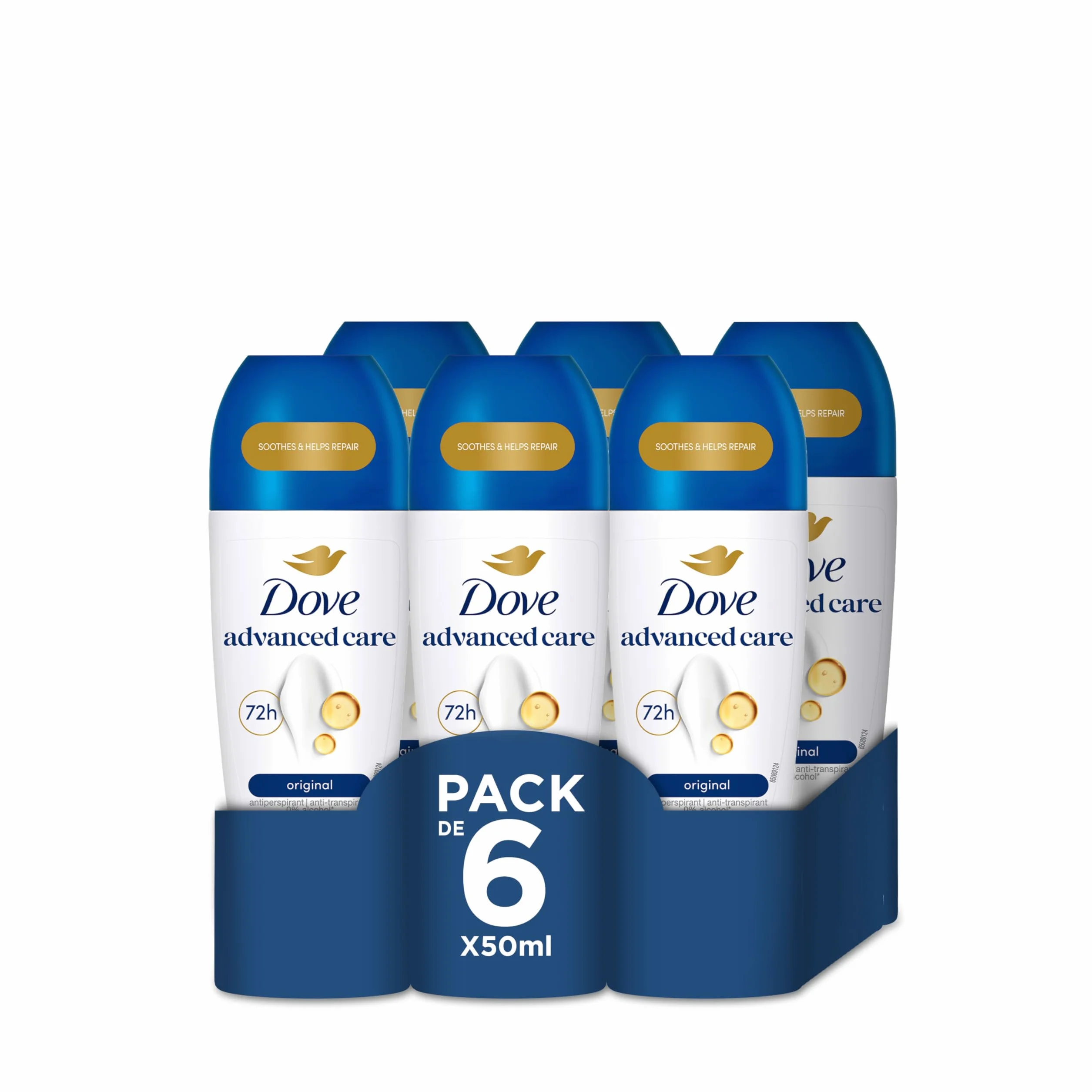 Dove Advanced Care Dezodorant, 6 x 50 ml