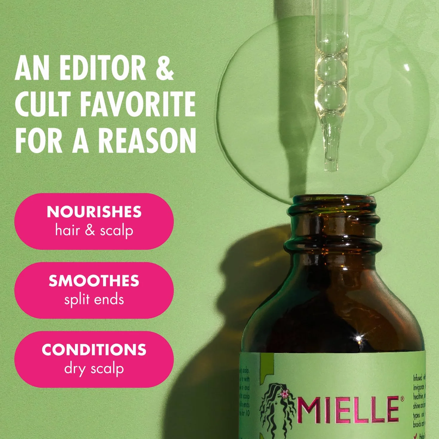 MIELLE Rosemary Mint Scalp & Hair STRENGTHENING Oil 59ML, Pojedynczy, Standardowy