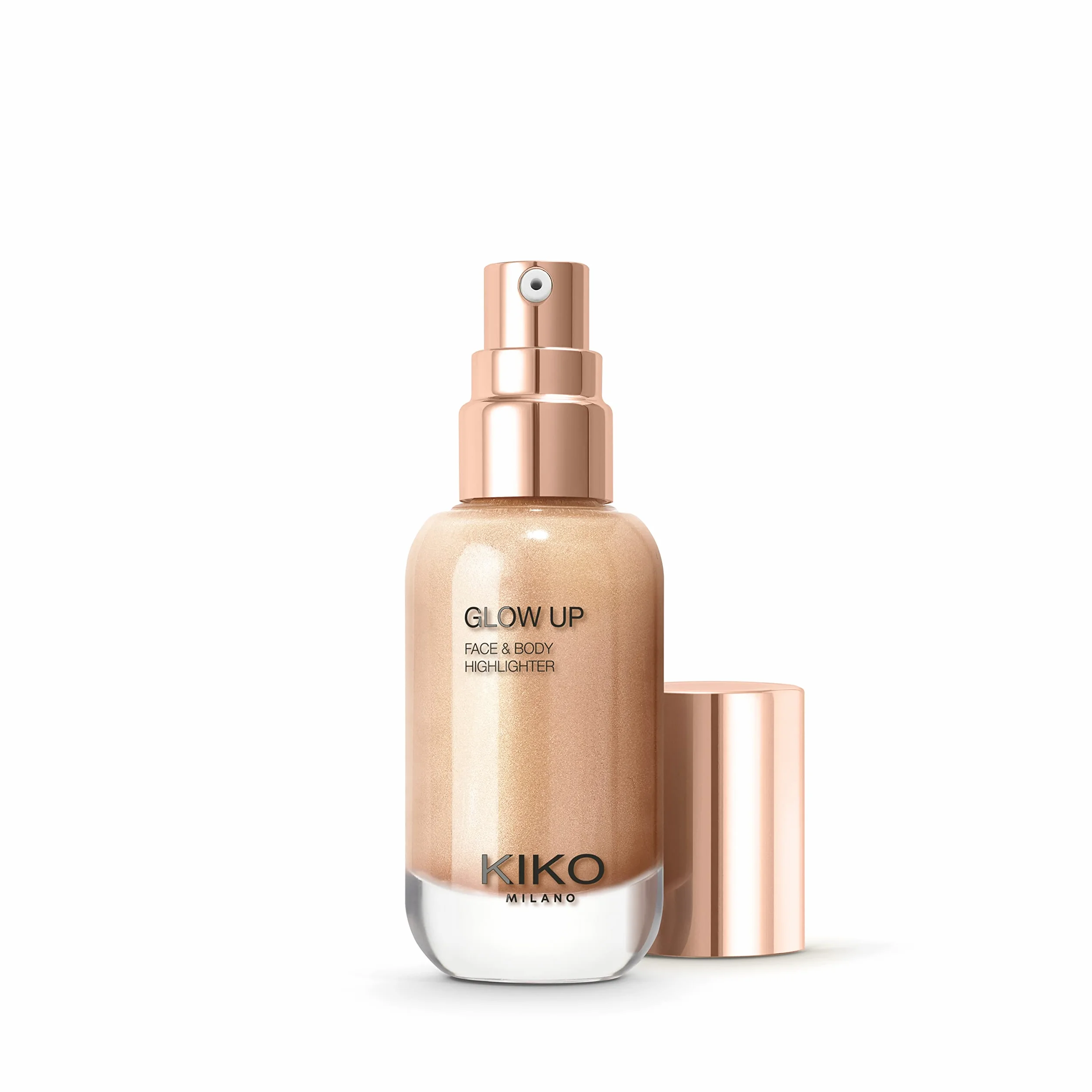 KIKO Milano Glow Up Face And Body Highlighter 01 | Metaliczny Rozświetlacz W Płynie Z Formułą No-transfer